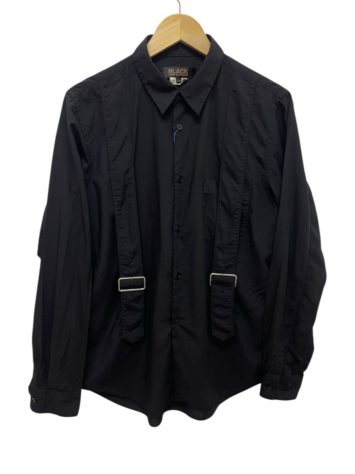 Comme des Garcons ARCHIVE AD2019 Black Comme des Garcons Bondage Strap Shirt Size US M / EU 48-50 / 2 - 2 Thumbnail