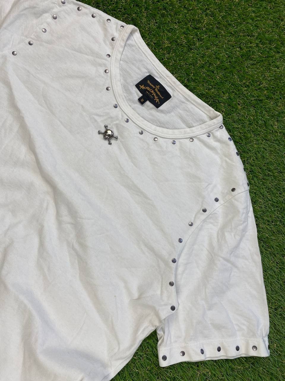 Designer × Vivienne Westwood Vivienne Westwood Anglomania Round Neck Riveted Studs Tee Size M / US 6-8 / IT 42-44 - 3 Thumbnail