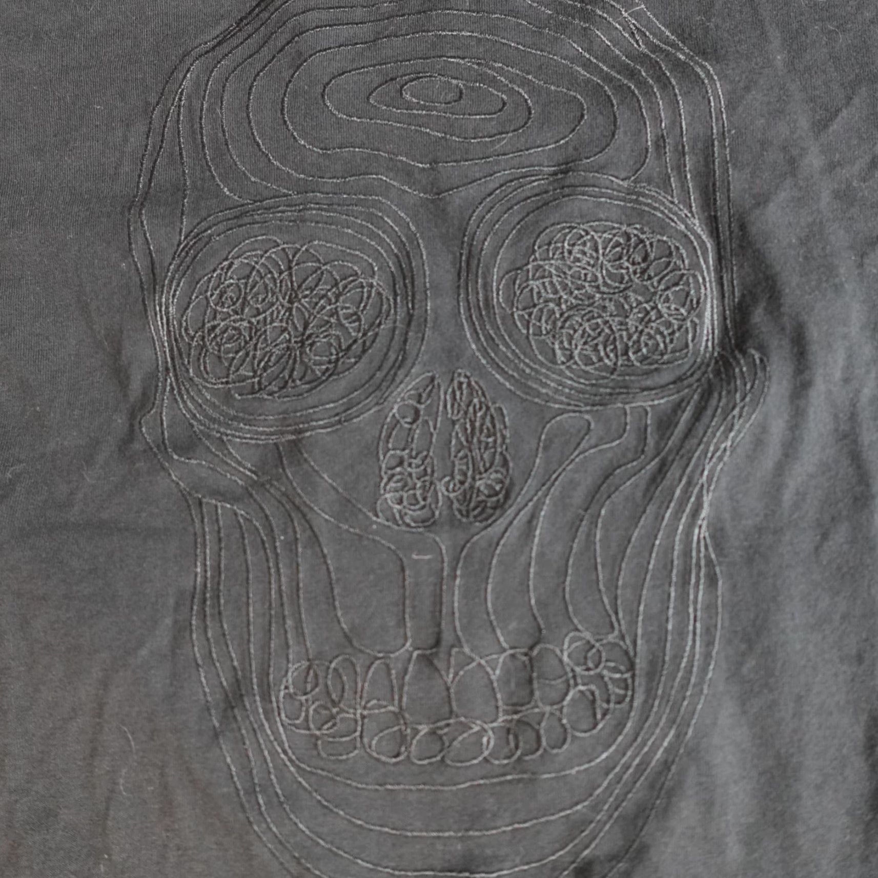 Vintage Daniel Won Shirt XL Black Embroidered Skull 100% Cotton Shirt Mens XL Black Skull Embroidered T-Shirt 2010s Summer Vintage? Wait Size US XL / EU 56 / 4 - 2 Thumbnail