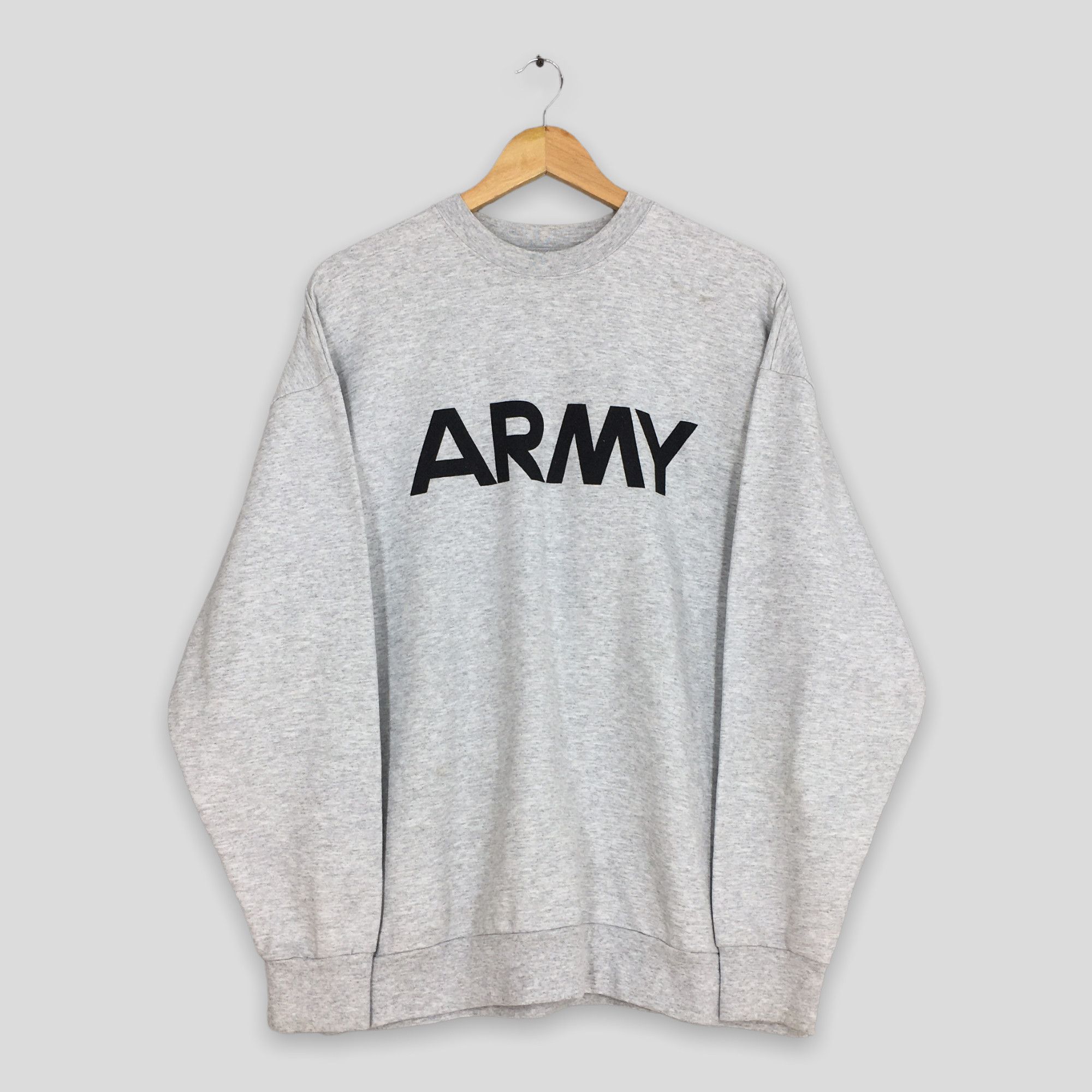 Vintage Vintage Y2K Us Army Gray Sweatshirt XLarge Size US XL / EU 56 / 4 - 1 Thumbnail