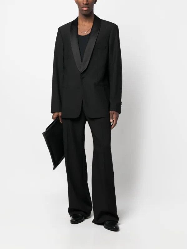 Saint Laurent Paris o1s1wg110225 731990 Pantalon 2 Plis Grain De Poudre Pant Size US 36 / EU 52 - 2 Thumbnail