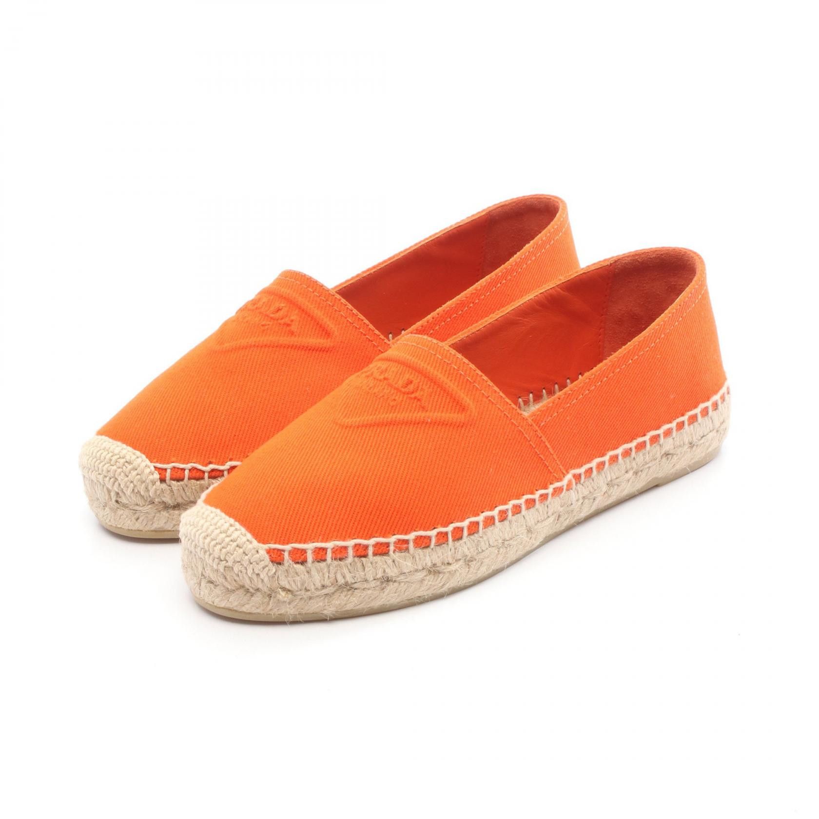 Prada Prada Prada Embossed Logo Canvas Slip On Shoes Textile Shoes DUTY FREE for USA Size ONE SIZE - 1 Thumbnail