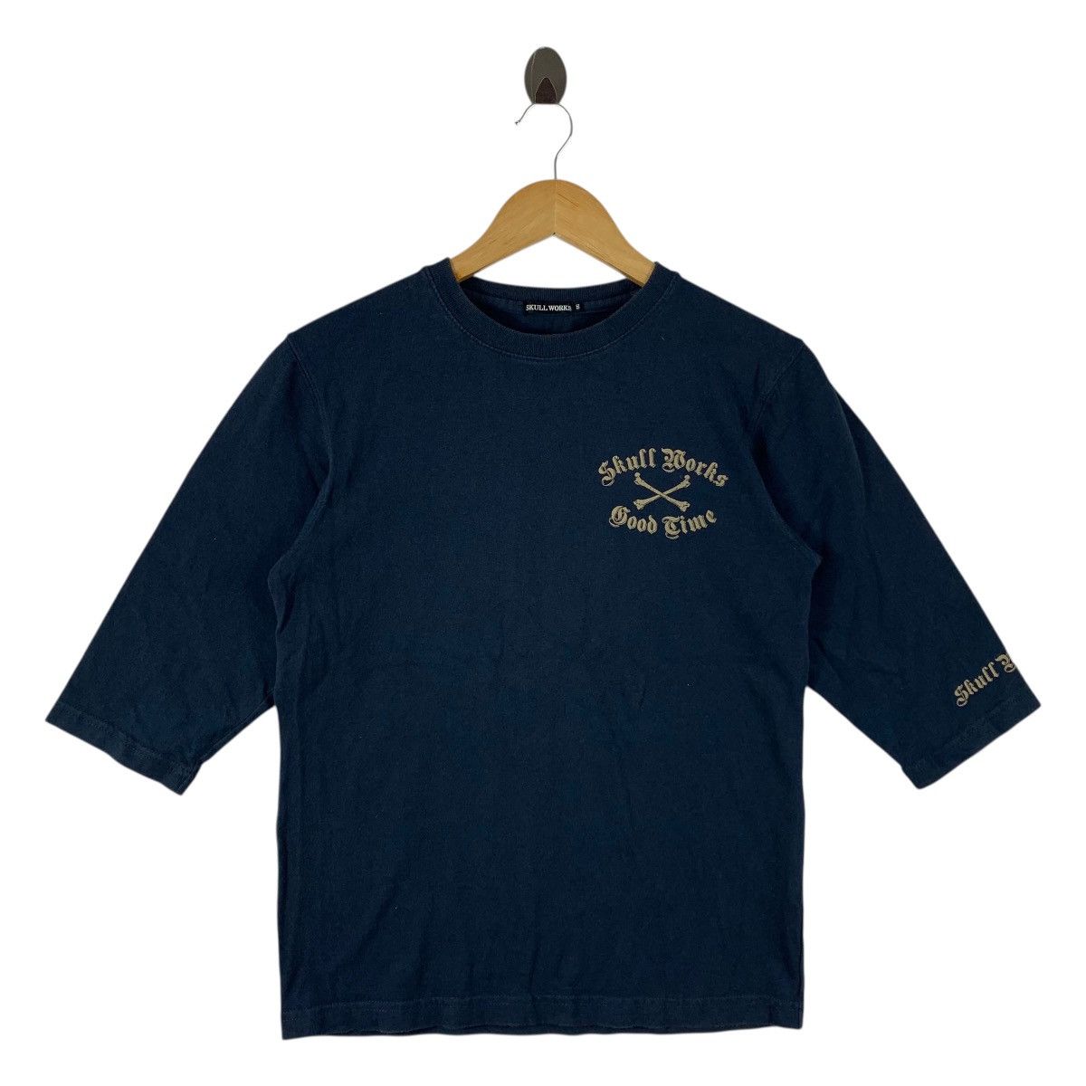 Other Skull Works "Good Time Yard" Graphic 3/4 Sleeve Biker Tee Size US S / EU 44-46 / 1 - 2 Thumbnail