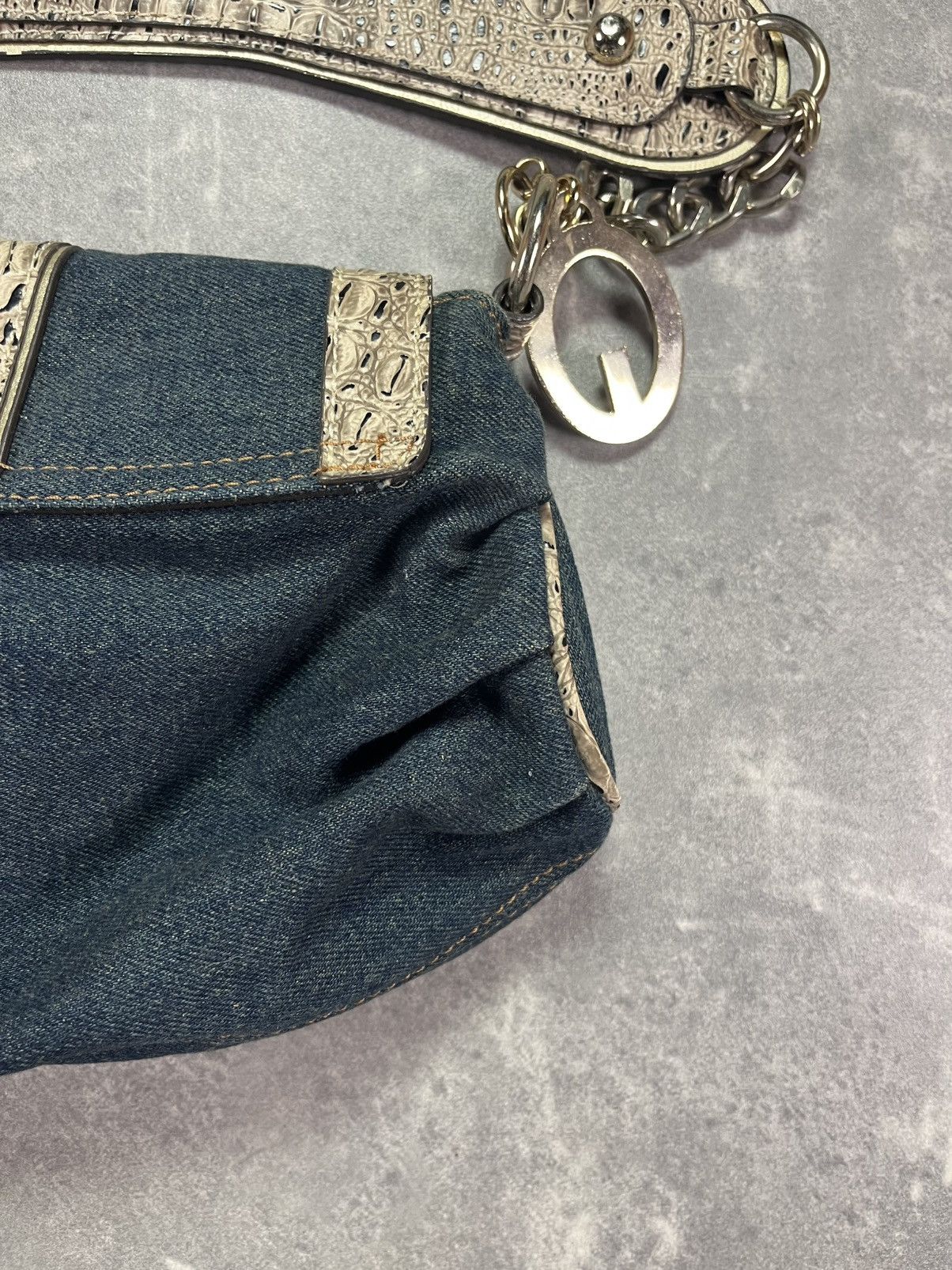 Guess 00s Guess Denim Buckle Y2K Bag Size ONE SIZE - 16 Thumbnail