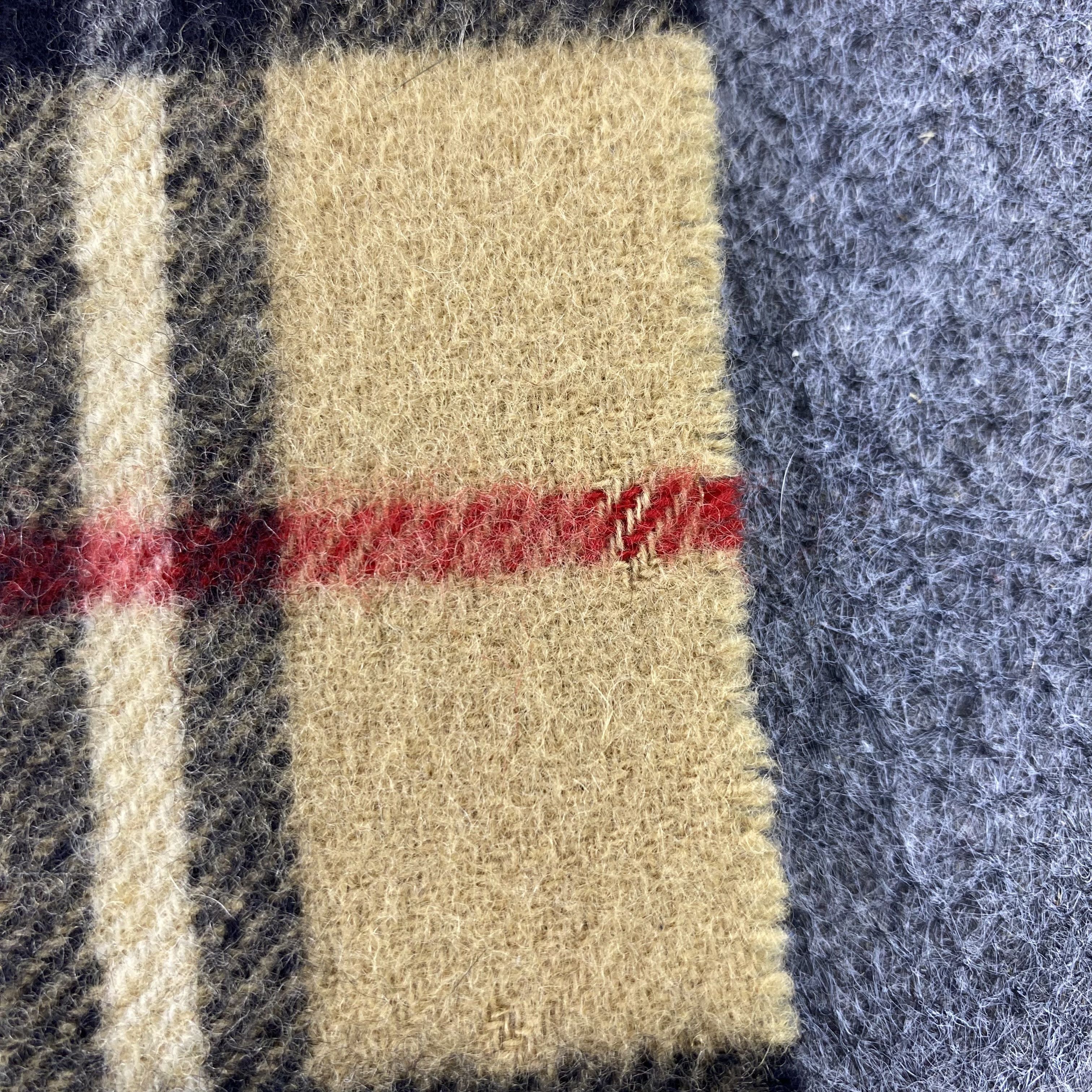 Burberry × Vintage Burberry Wool Muffler / Scarf / Neckwear - T1536 Size ONE SIZE - 11 Thumbnail