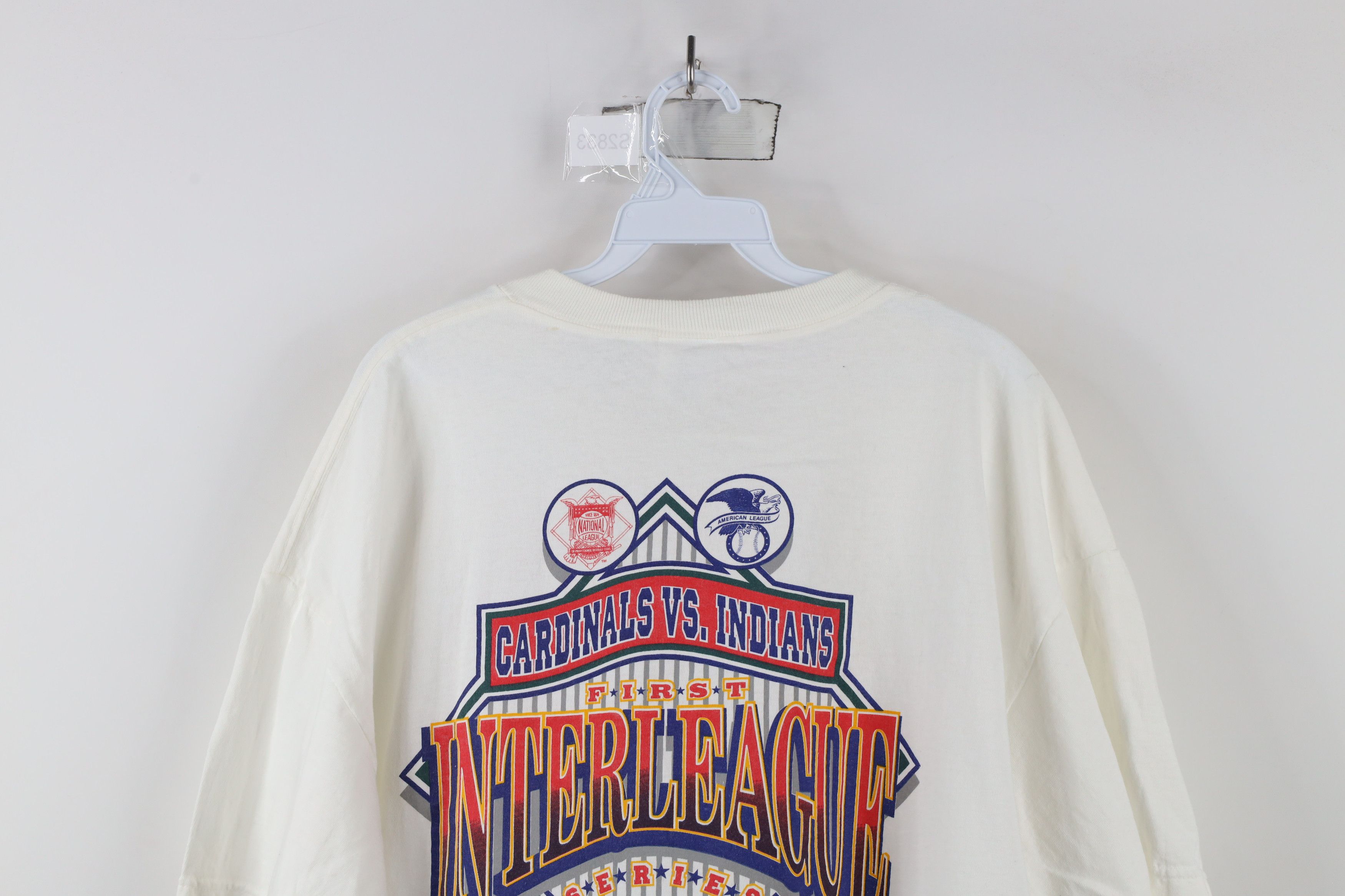 Vintage Vintage 90s Interleague Louis Cardinals vs Indians T-Shirt Size US XL / EU 56 / 4 - 15 Thumbnail