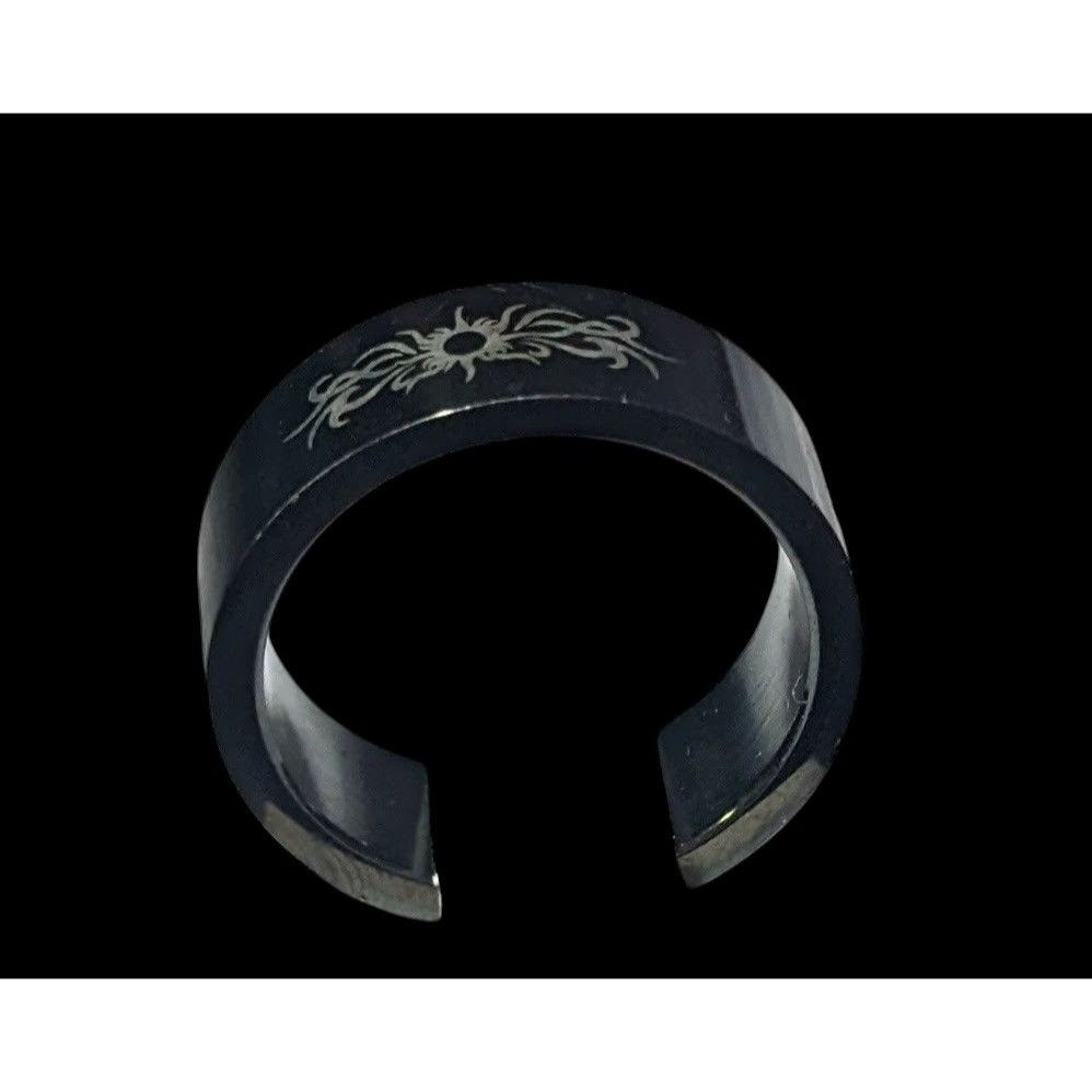 Other Black Stainless Steel Tribal Sun Design 316L Ring Size 10 1/ Size ONE SIZE - 8 Thumbnail