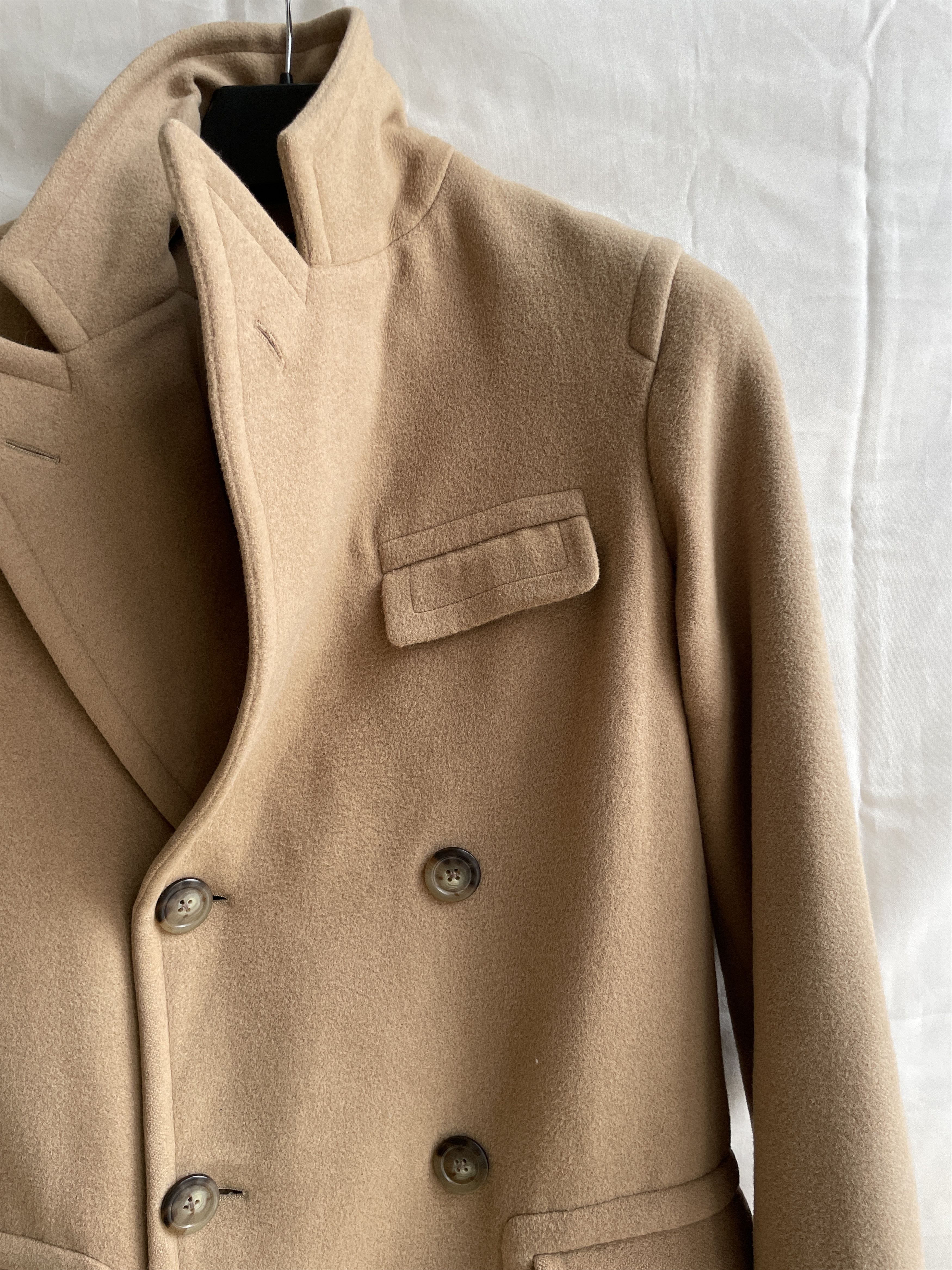 Polo Ralph Lauren Polo Ralph Lauren Womens Camel Hair Double Breasted Overcoat Size S / US 4 / IT 40 - 6 Thumbnail