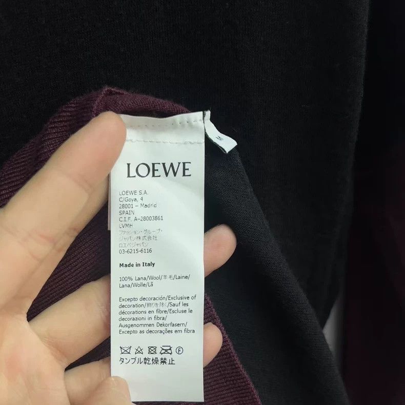 Loewe LOEWE Red embroidered Logo knitted sweater Size M / US 6-8 / IT 42-44 - 3 Thumbnail