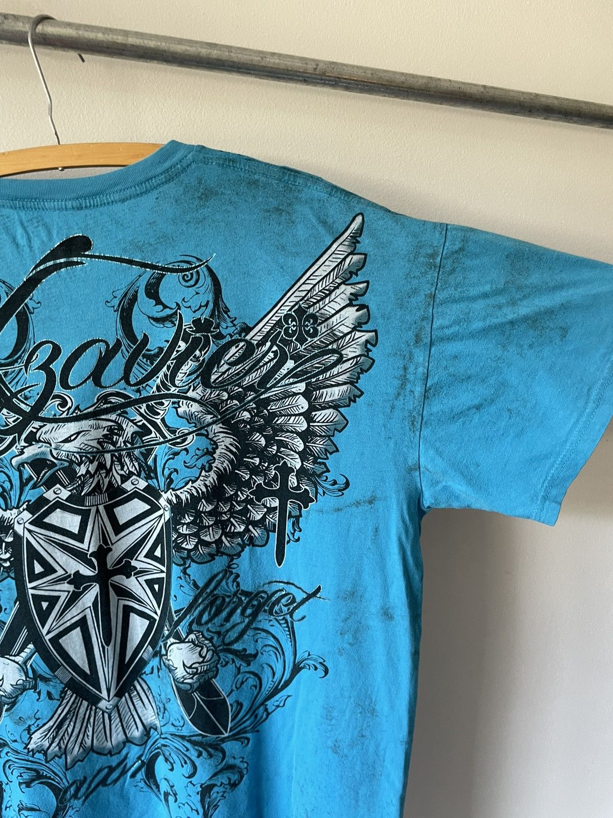 Vintage Vintage Y2K Xzavier Eagle Sword Shield tee Size US XL / EU 56 / 4 - 12 Thumbnail