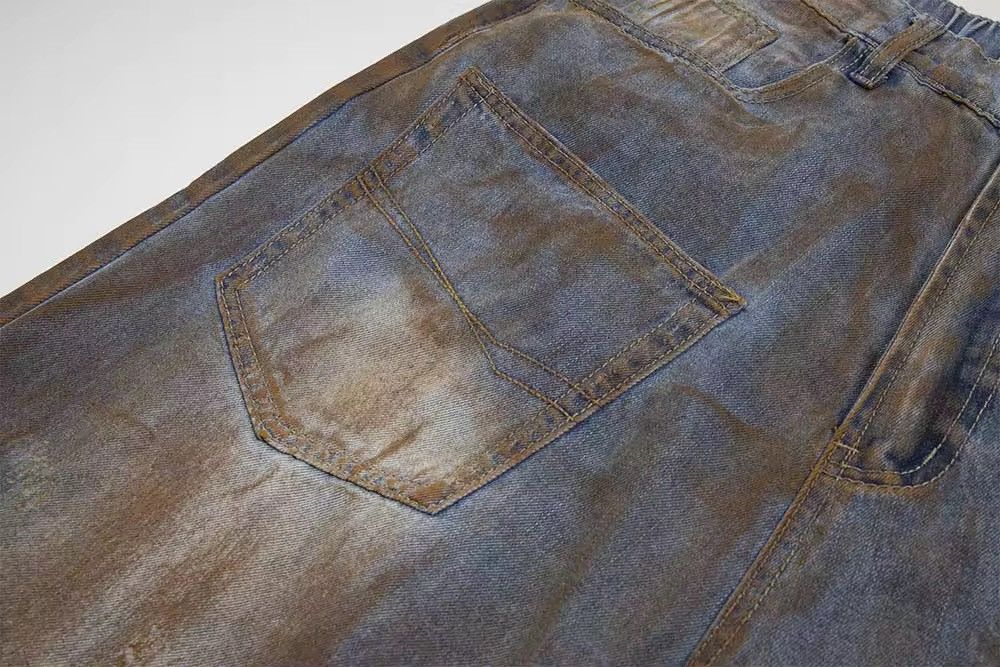 Designer × Vintage Dirty Washed Design Multiple Pockets Jorts Shorts y2k Size US 31 - 7 Thumbnail