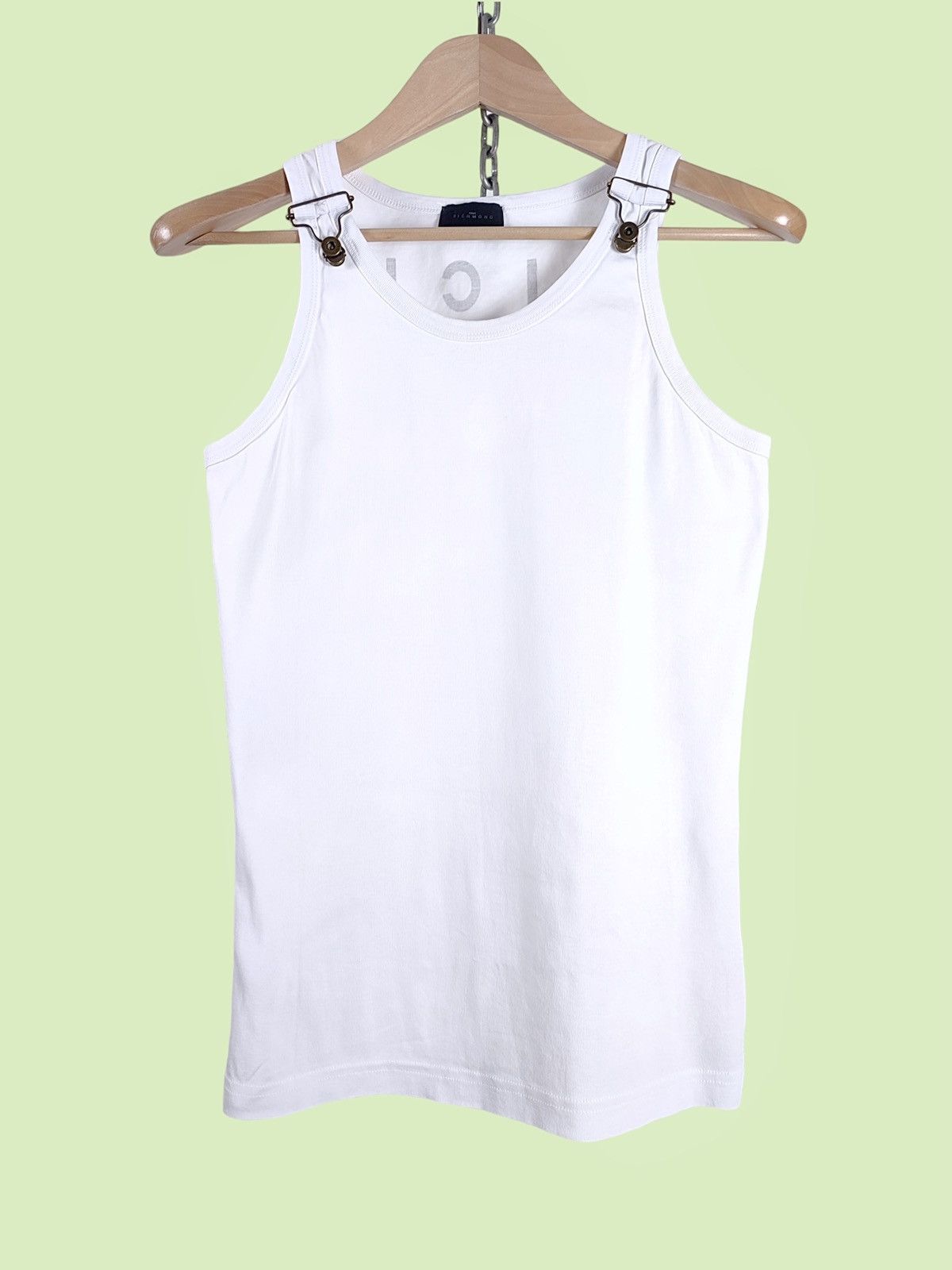 John Richmond John Richmond RICH Print White Tank Top Size US L / EU 52-54 / 3 - 3 Thumbnail