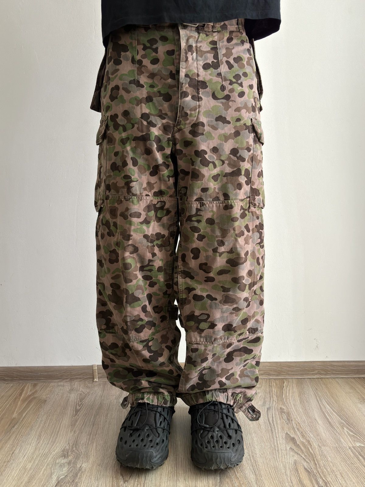 image of Vintage 1960 Austrian Army Kaz 59 HBA Camo Pants, Men's (Size 33)