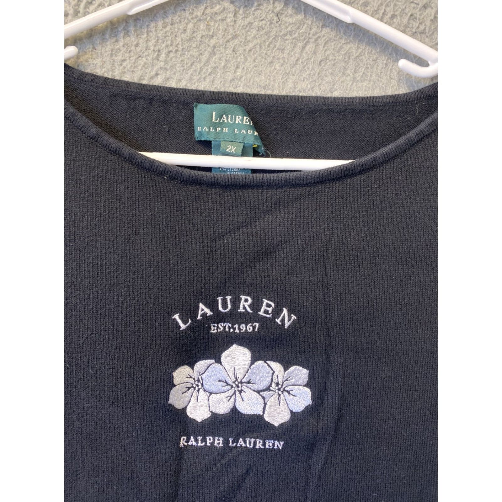 Ralph Lauren Lauren Ralph Lauren Sweater 2XL Womens Long Sleeve Pullover Black Casual Stretch Classic Size XXL / US 16-18 / IT 52-54 - 2 Thumbnail