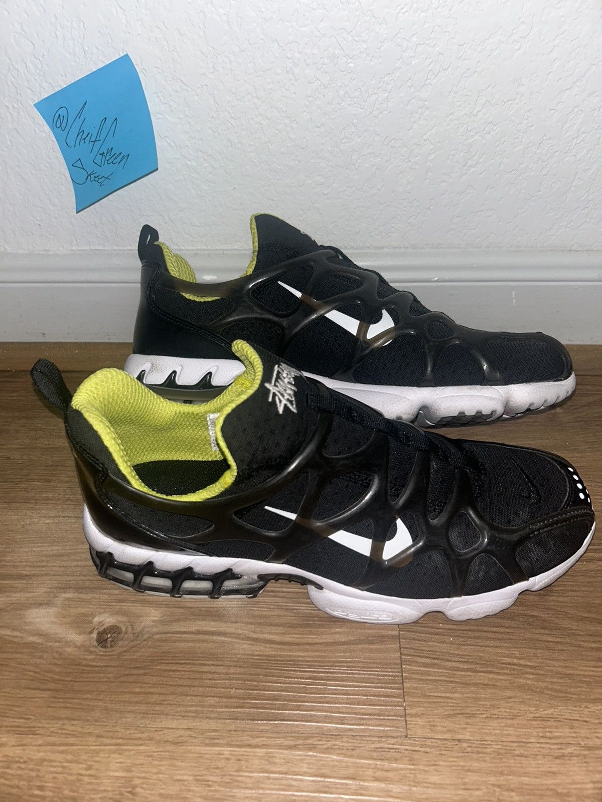 Nike × Stussy Stussy x Air Zoom Spiridon Kukini 'Black' Size US 10 / EU 43 - 2 Thumbnail