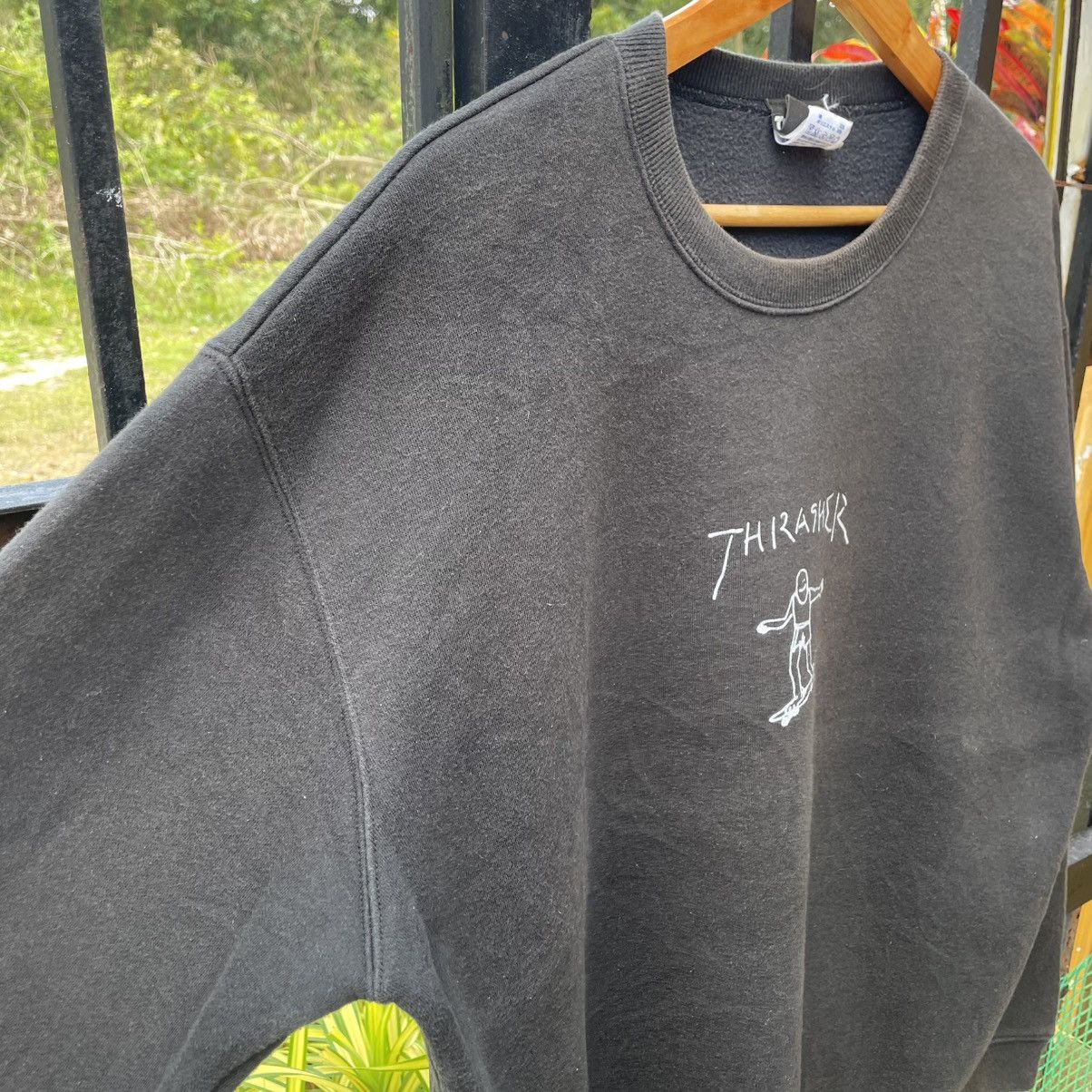 Thrasher 🔥Vintage Thrasher Skateboard Crewneck Jumper Sweatshirts Size US L / EU 52-54 / 3 - 7 Thumbnail