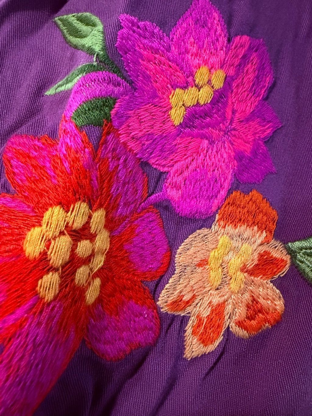Other Easel Floral Embroidered Long Sleeve Top in Plum Size S Size S / US 4 / IT 40 - 7 Thumbnail