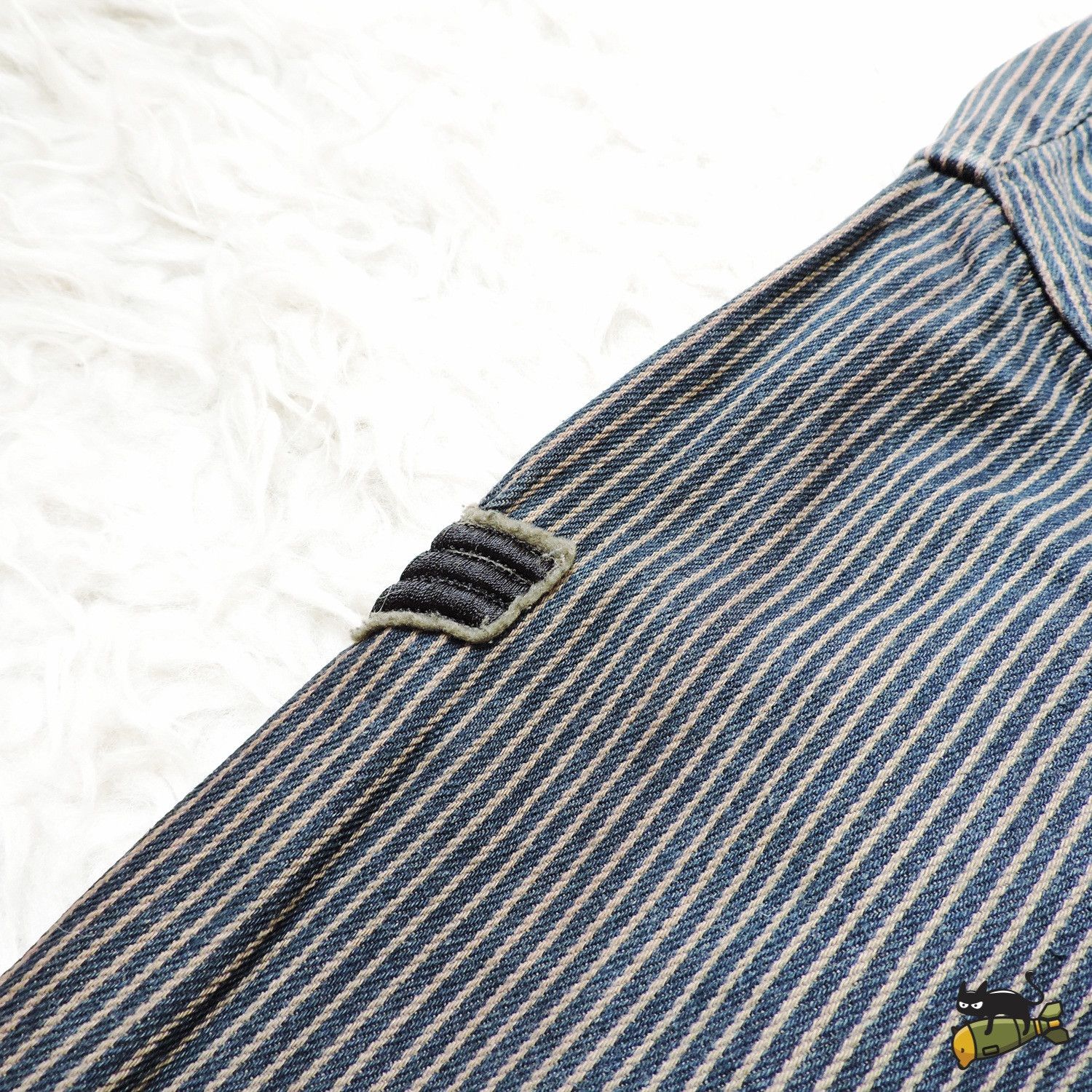 Japanese Brand BILLY STONE'S HICKORY DENIM LONG SLEEVE SHIRT Size US L / EU 52-54 / 3 - 6 Thumbnail