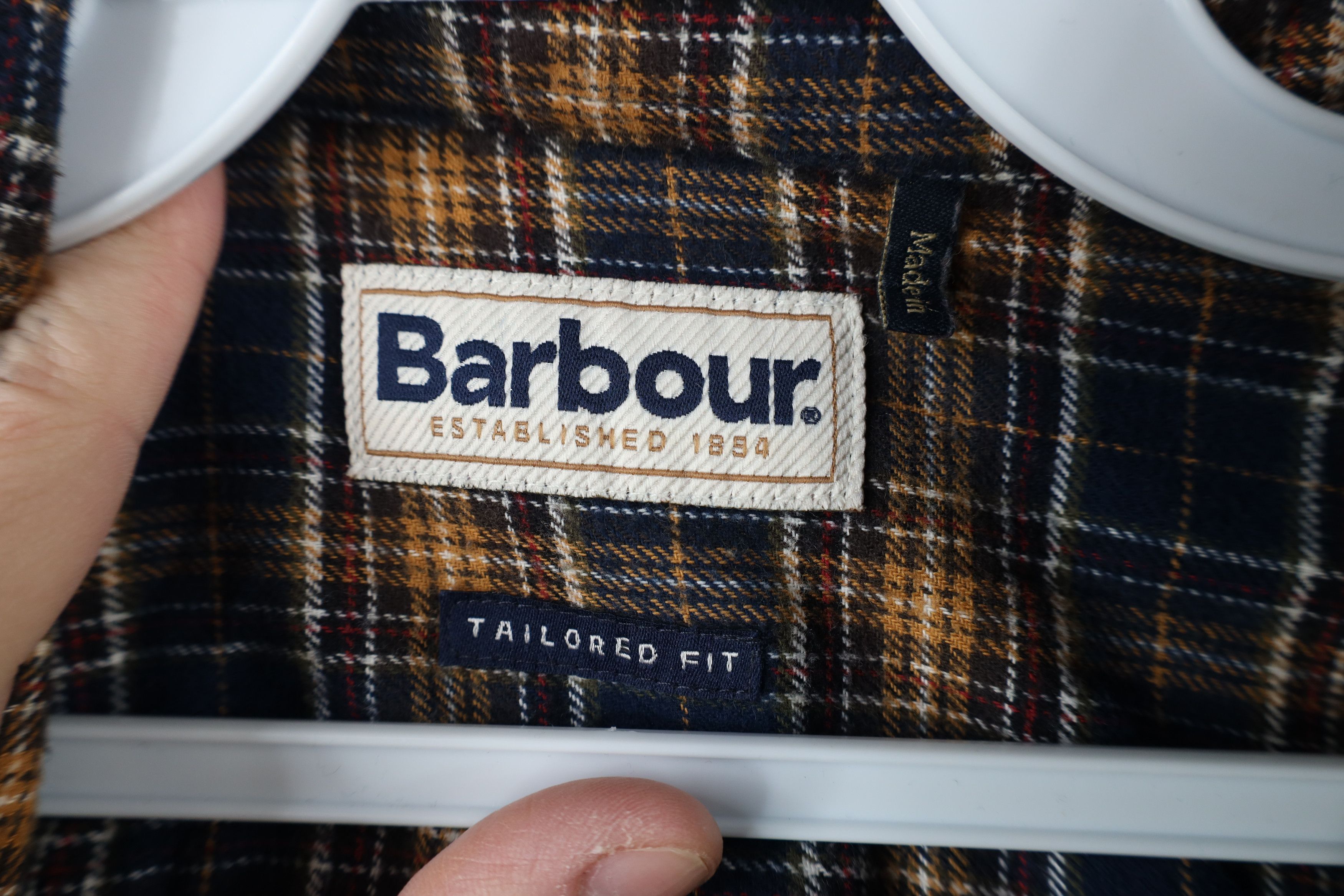 Barbour × Vintage Vintage Barbour Fit Collared Flannel Button Down Shirt Size US XXL / EU 58 / 5 - 8 Thumbnail