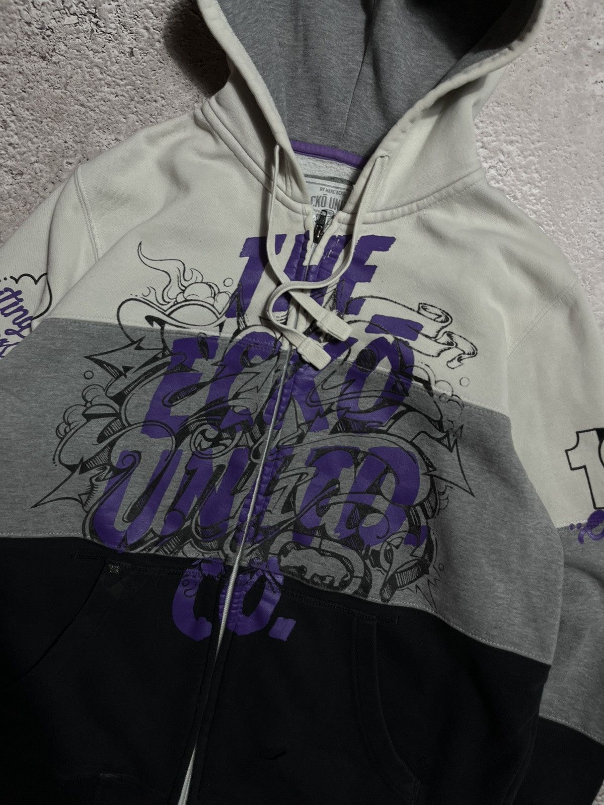 Ecko Unltd. × Vintage Vintage Ecko Untld fullprint Retro Skate Rap Zip Hoodie Size US M / EU 48-50 / 2 - 4 Thumbnail