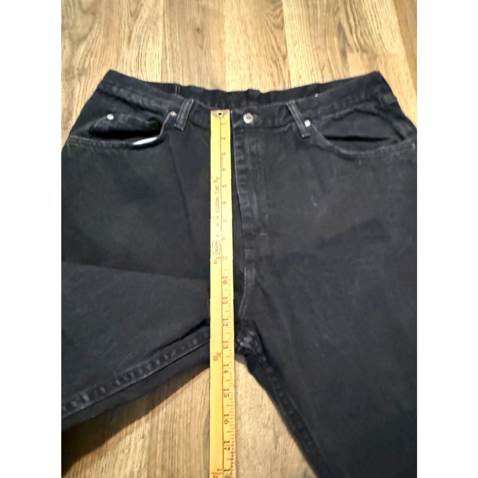Wrangler Wrangler Jeans Mens Size 38x30 Black Denim Relaxed Fit Straight Leg 5-Pocket Design Regular Inseam 30in Vintage: No Size US 38 / EU 54 - 7 Thumbnail