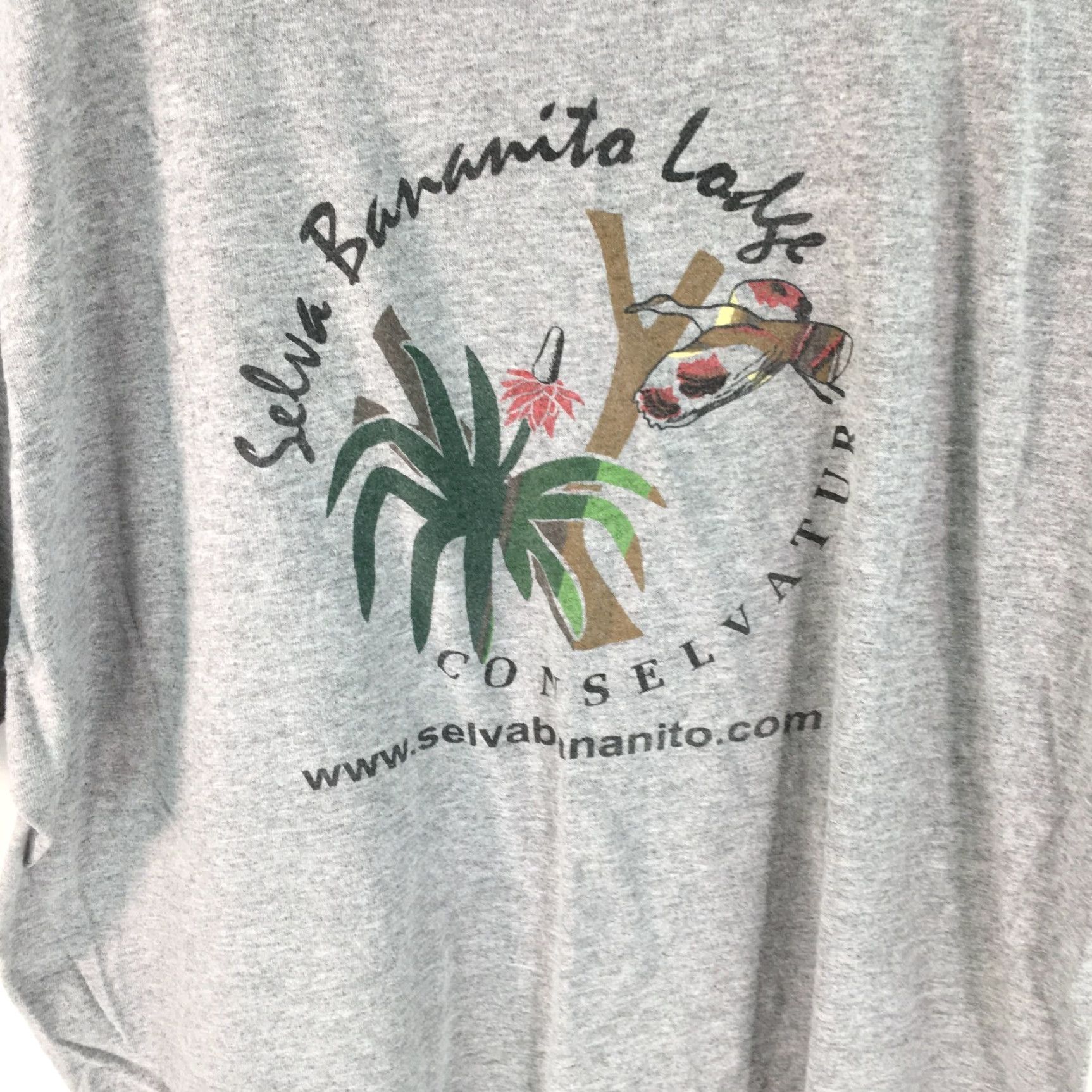 Vintage VINTAGE Selva Bananito Lodge Costa Rica T-Shirt Short Sleeve Gray Adult Large Mens Size US S / EU 44-46 / 1 - 6 Thumbnail