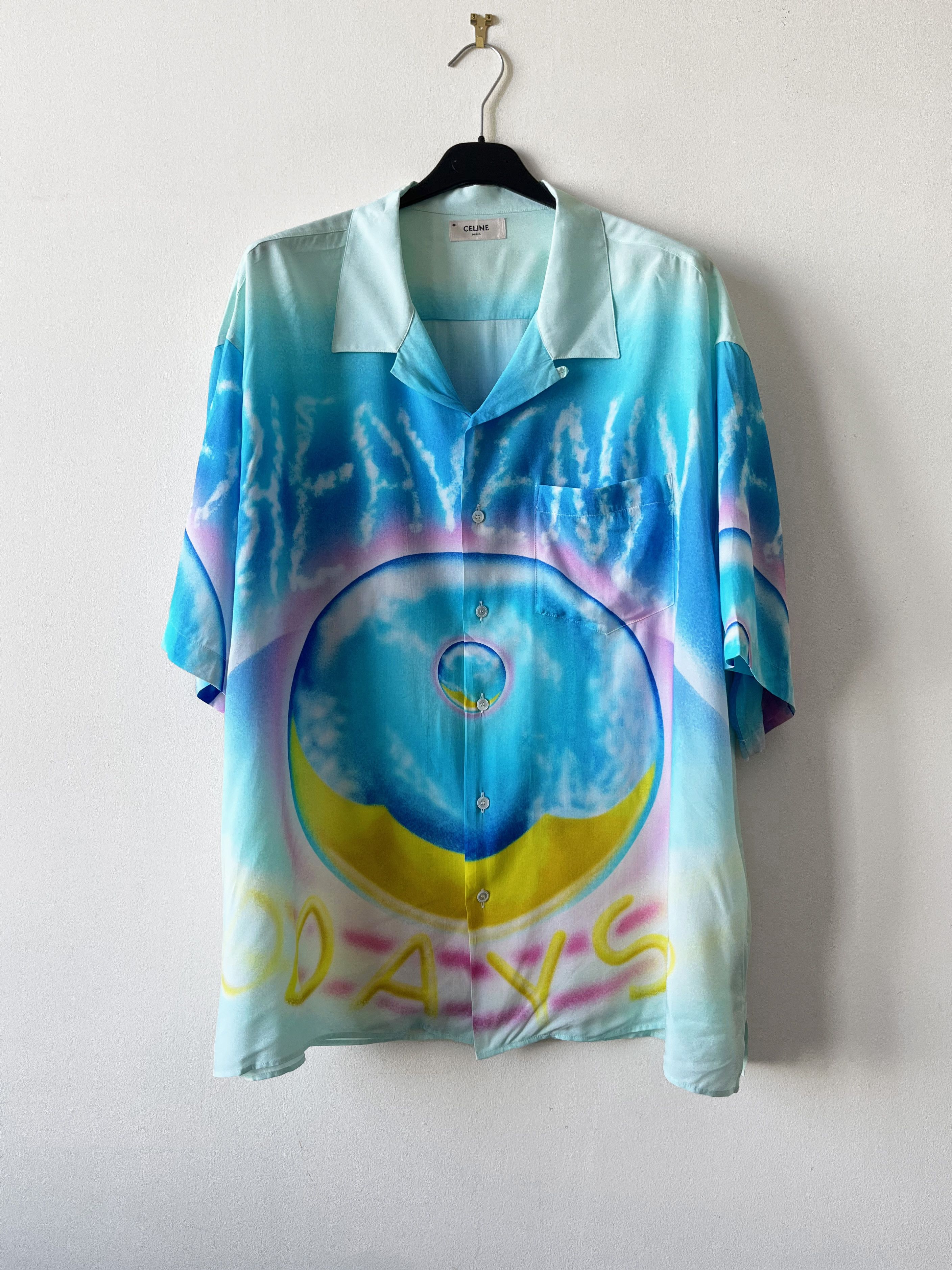 Celine × Hedi Slimane Celine x Marcelo Lavin 'Heavenly Days' Hawaiian Shirt Size US L / EU 52-54 / 3 - 1 Thumbnail