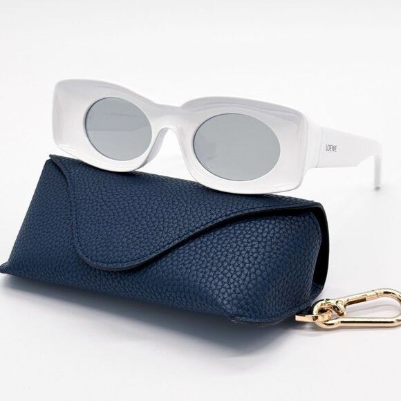 Loewe NEW LOEWE SUNGLASSES LW40033I 21C WHITE UNISEX EYEWEAR Size ONE SIZE - 2 Thumbnail