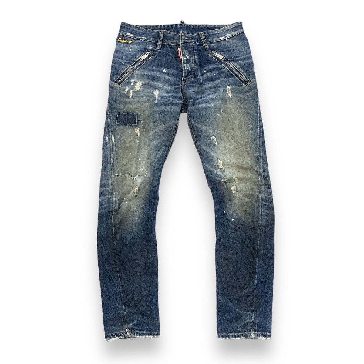 image of Distressed Denim x Dsquared2 Dsquared - Ripped Jeans Distressed Splatter in Denim, Men's (Size 30)