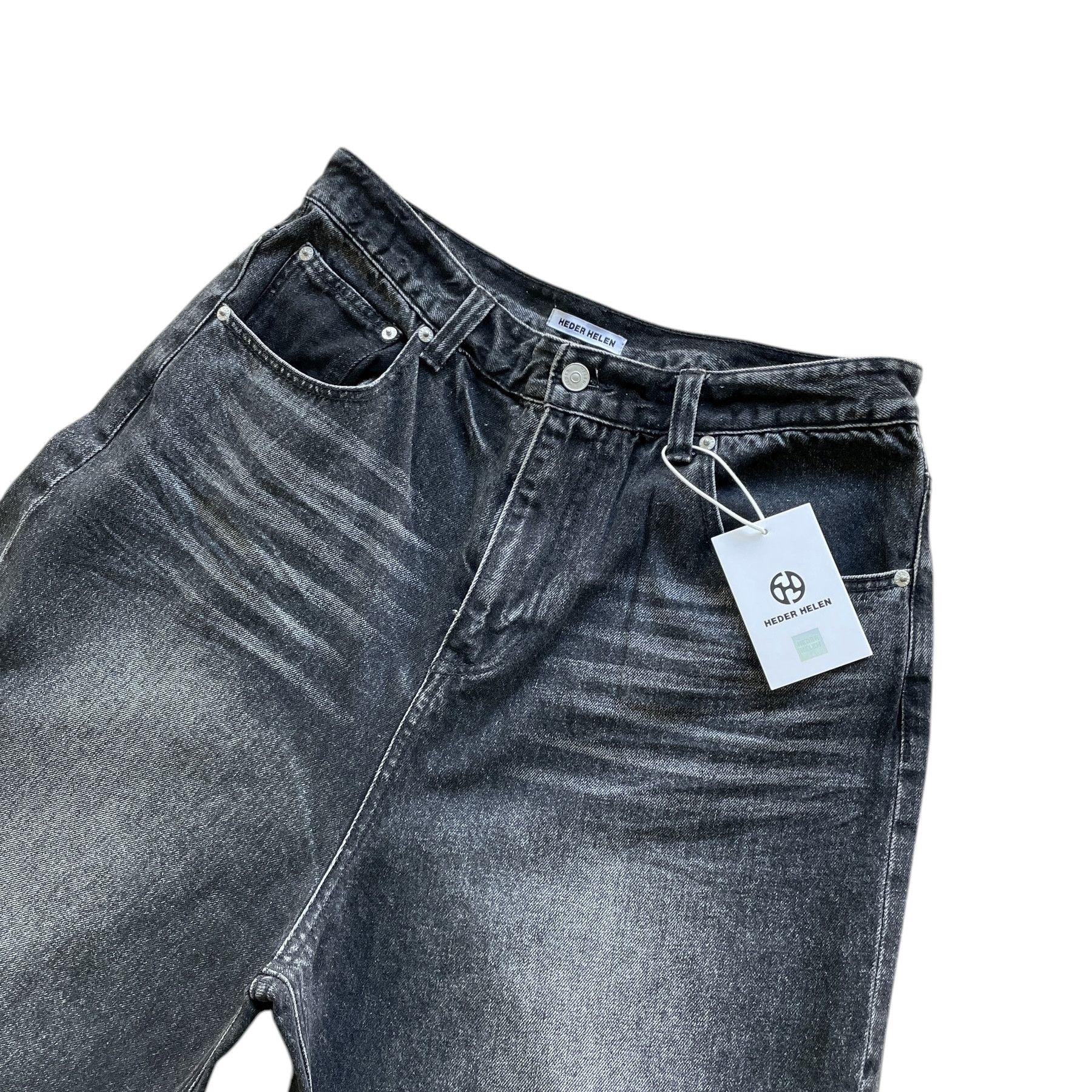 Japanese Brand Baggy skater hiphop washed and faded denim jeans Size US 34 / EU 50 - 6 Thumbnail