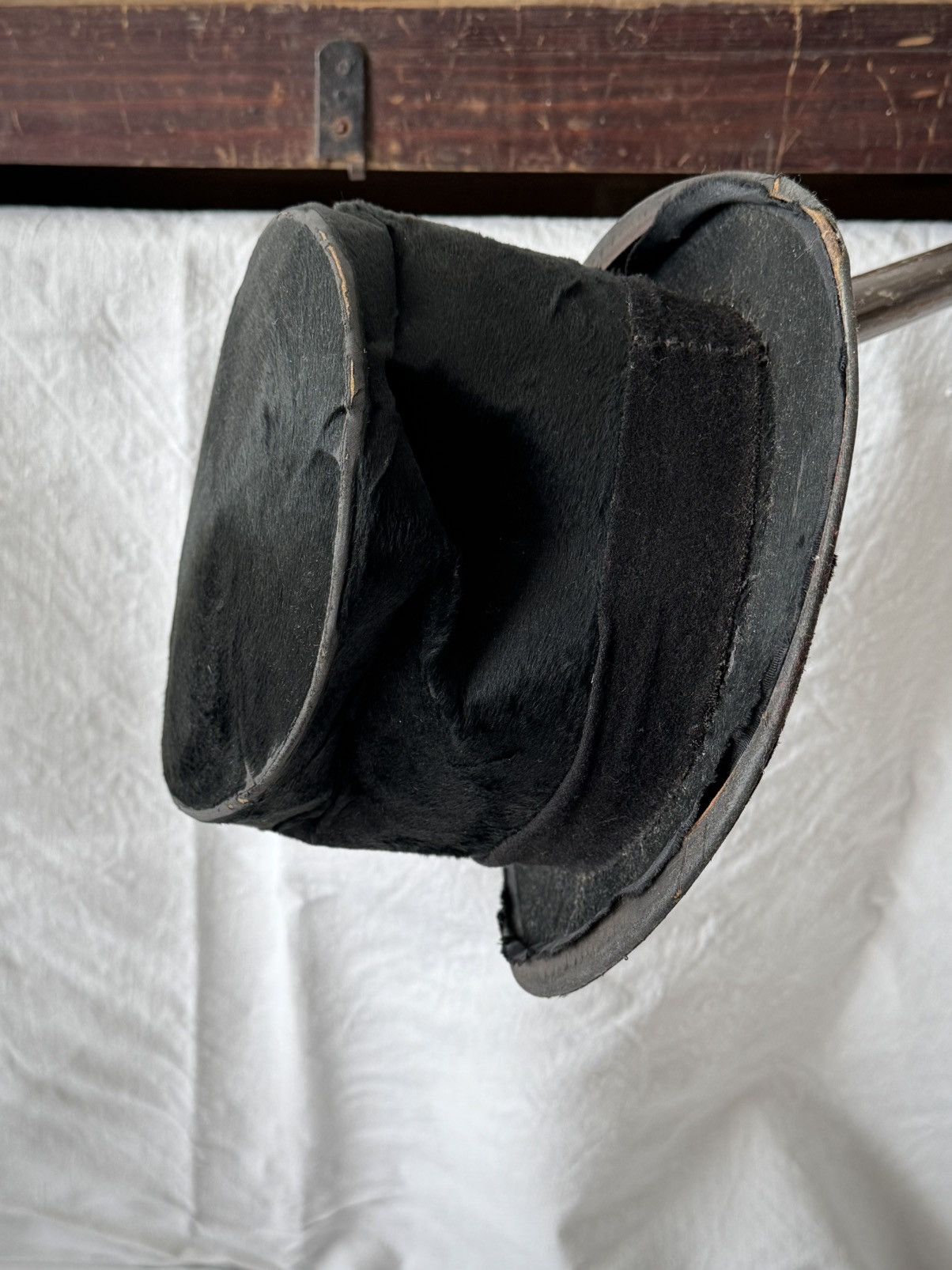 Japanese Brand Early 20th Century British Beaver Fur Art Deco Top Hat Size ONE SIZE - 1 Thumbnail