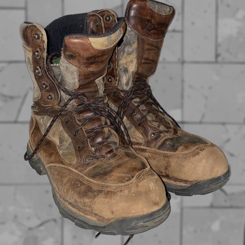 Danner Danner Boots Mens Brown Leather Lace Up Work Boots Size 8 - Work Boots Mens Brown Leather Lace Up 8 Size US 8 / EU 41 - 1 Thumbnail