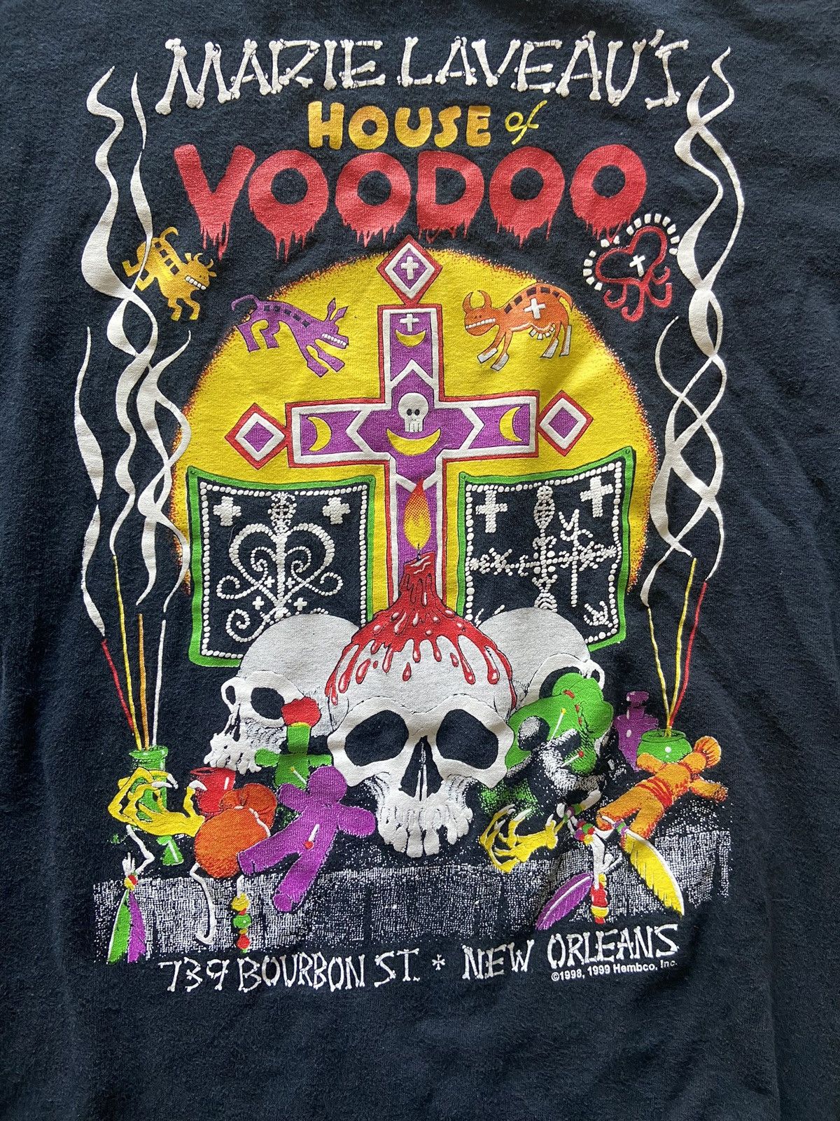 Gildan Vintage Black Marie Laveau’s House Of Voodoo Tee New Orleans Size US S / EU 44-46 / 1 - 5 Thumbnail