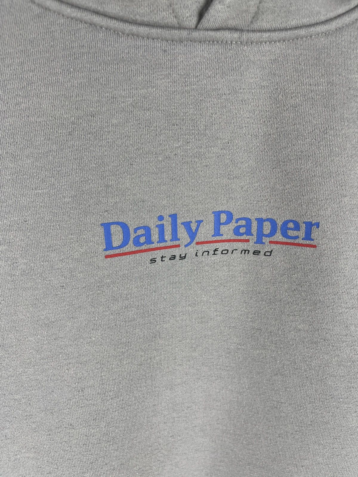 Daily Paper Daily Paper stay informed hype hoodie gray Size US M / EU 48-50 / 2 - 5 Thumbnail