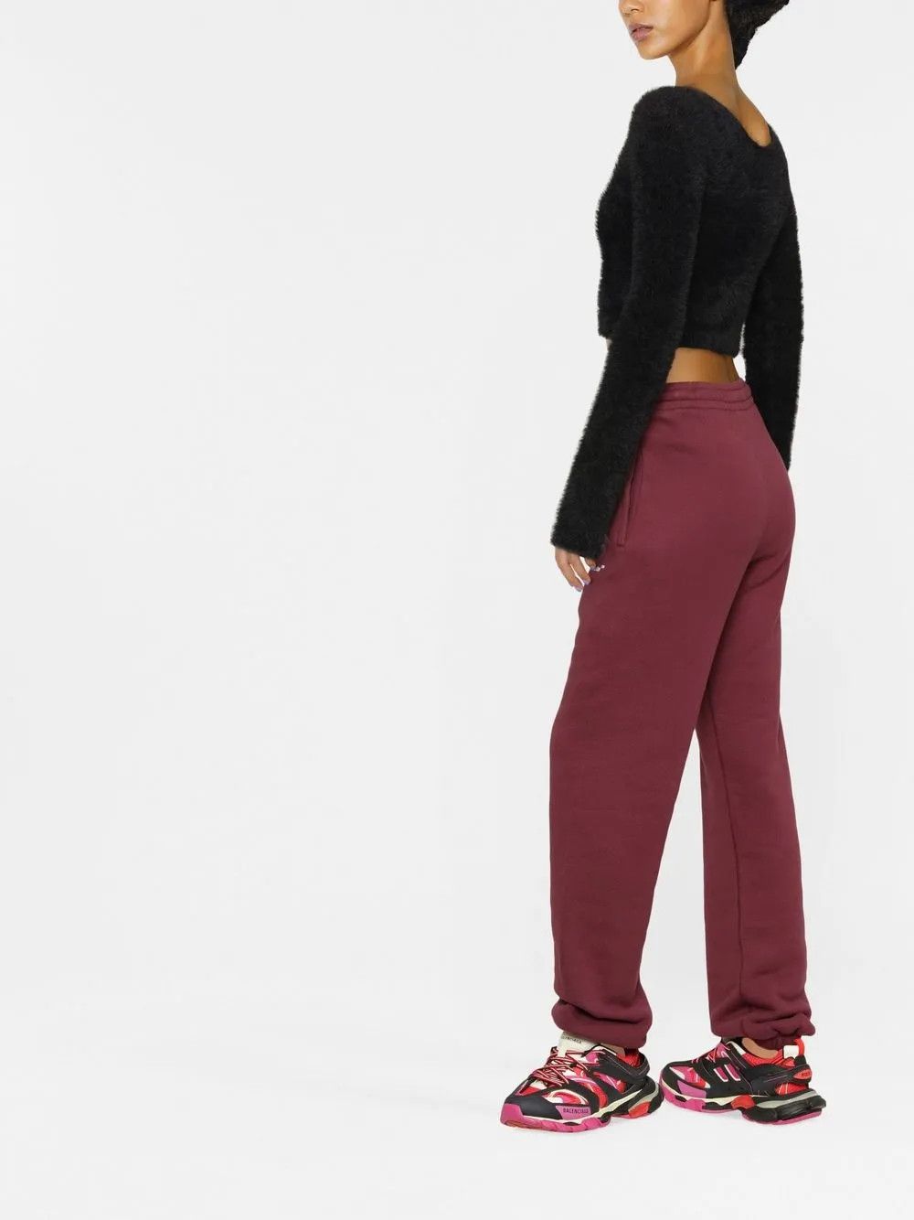 Off-White o1y1225 Sweatpant in Burgundy Size 25" / US 0 / IT 36 - 2 Thumbnail