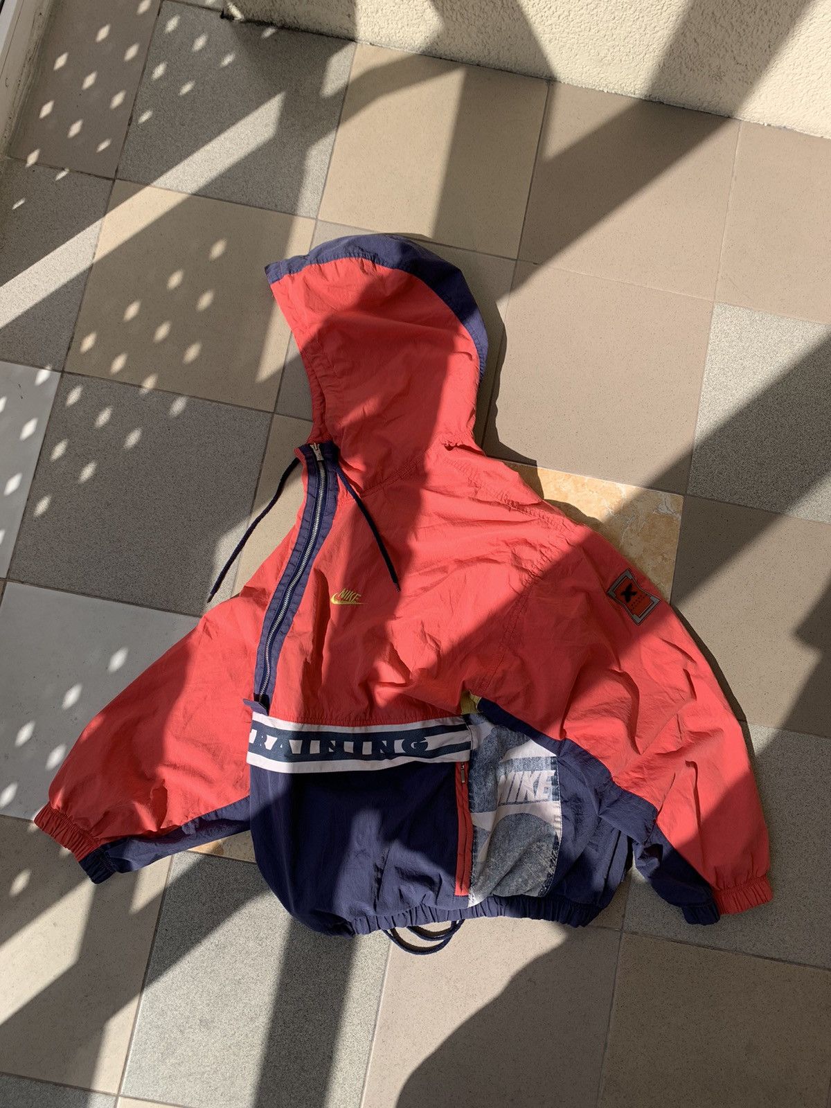 Nike × Vintage Vintage Nike Anorak Light Jacket U.S.A. 90s Size US XL / EU 56 / 4 - 1 Thumbnail