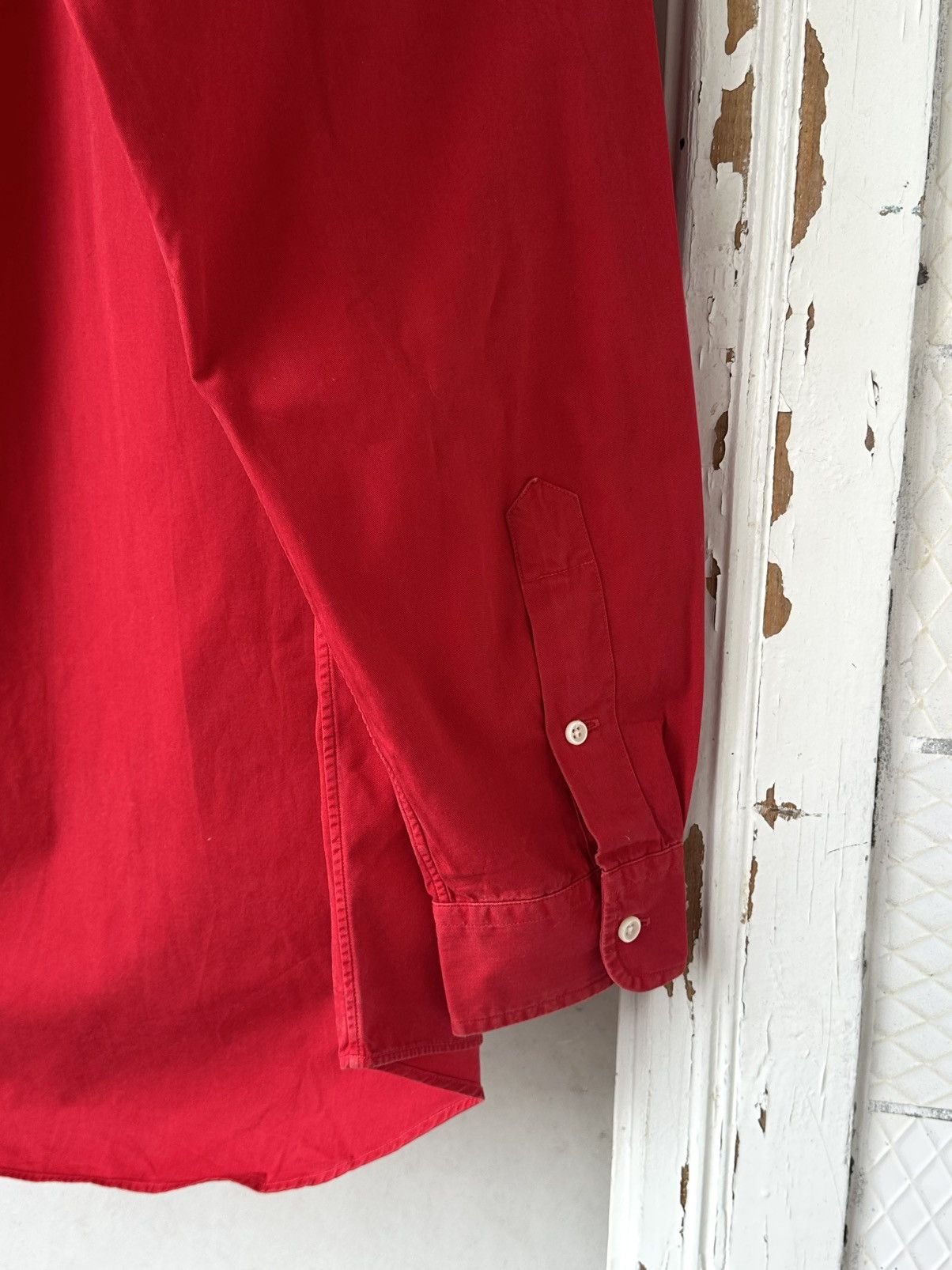 Polo Ralph Lauren × Vintage Vintage Ralph Lauren Polo Red Shirt Size US L / EU 52-54 / 3 - 8 Thumbnail