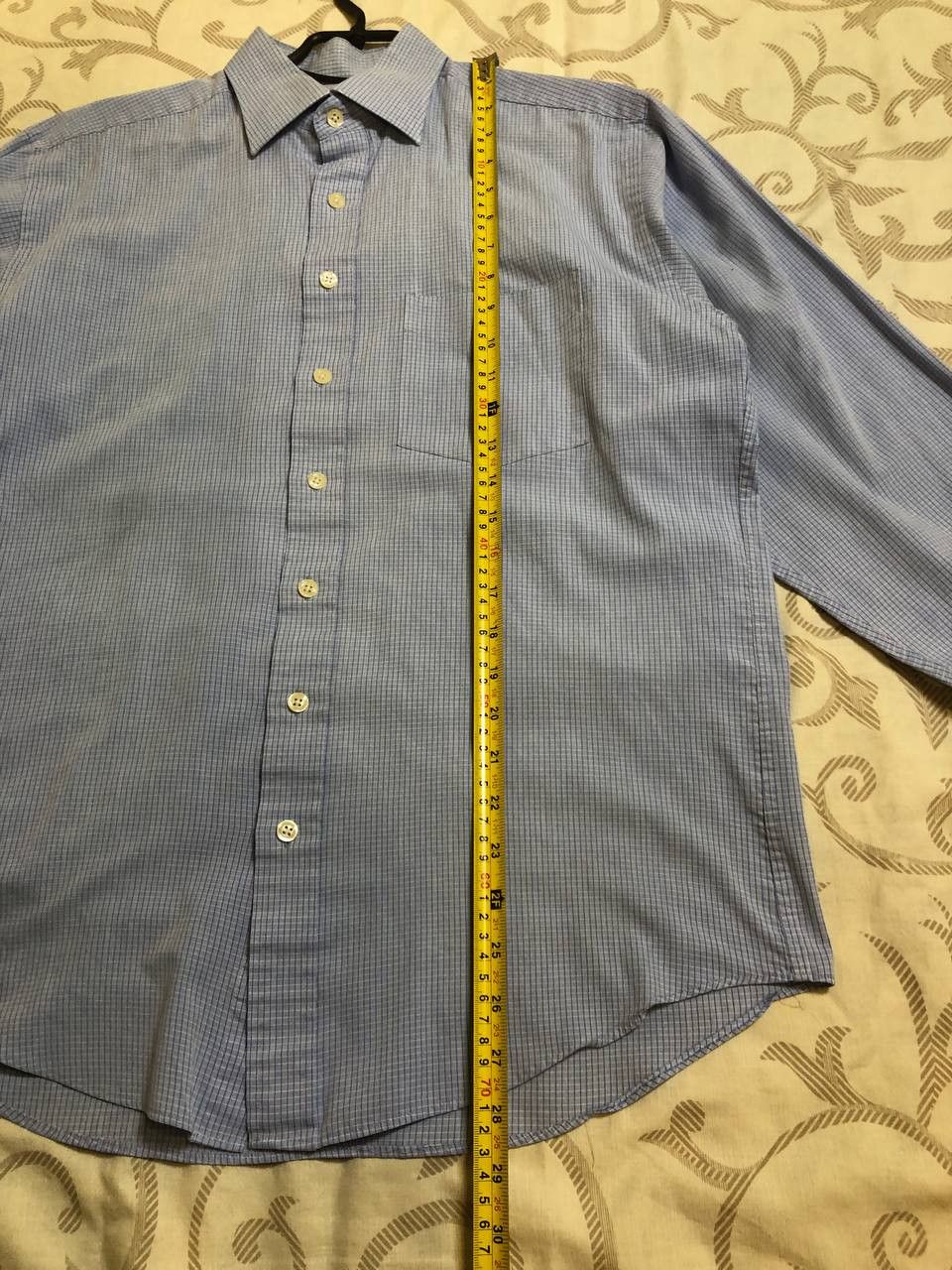 Balmain Balmain Paris Blue Check Dress Shirt Size US XL / EU 56 / 4 - 4 Thumbnail