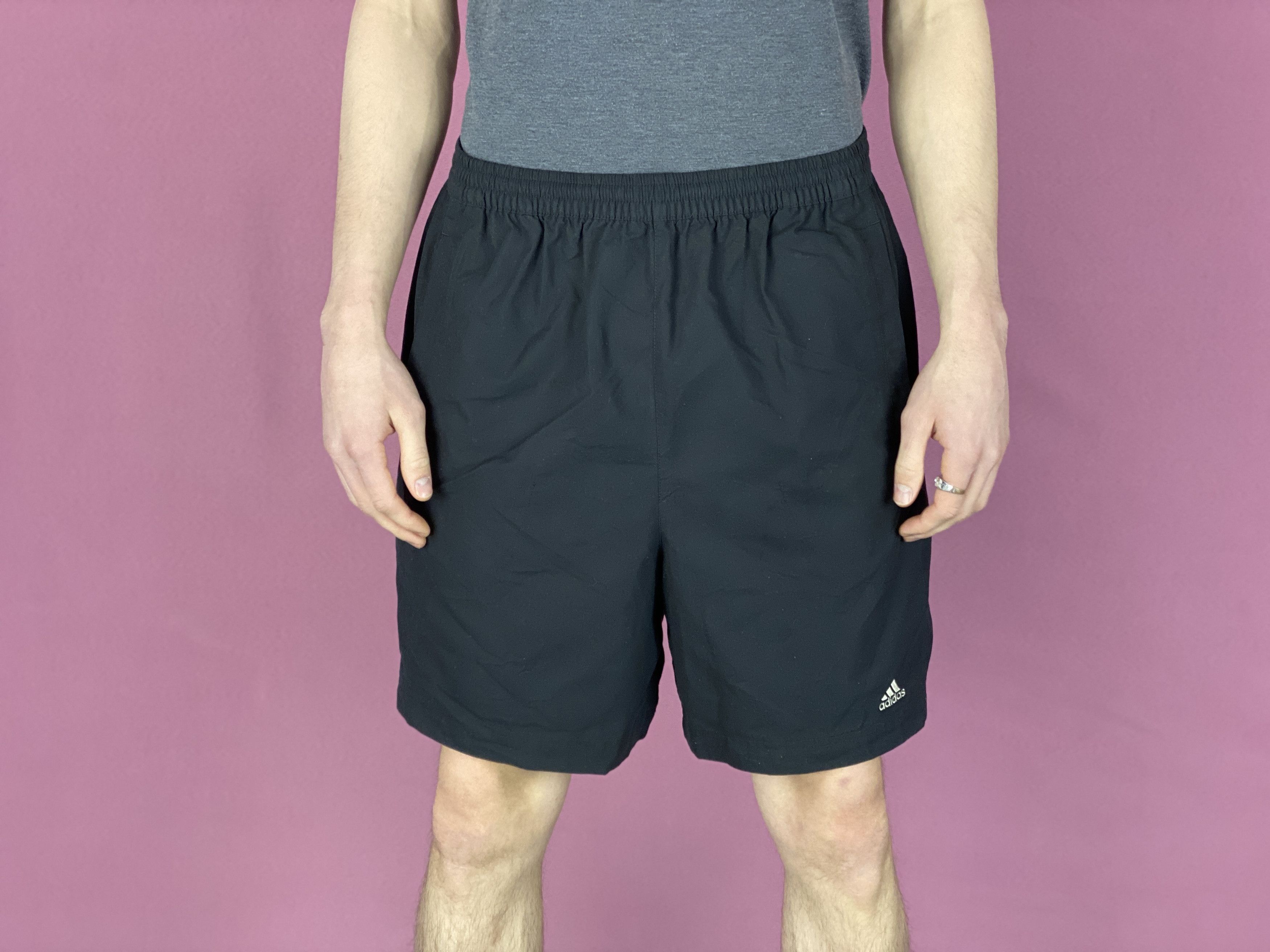 Adidas Adidas Vintage Men's Sport Shorts - L Size US 34 / EU 50 - 2 Thumbnail