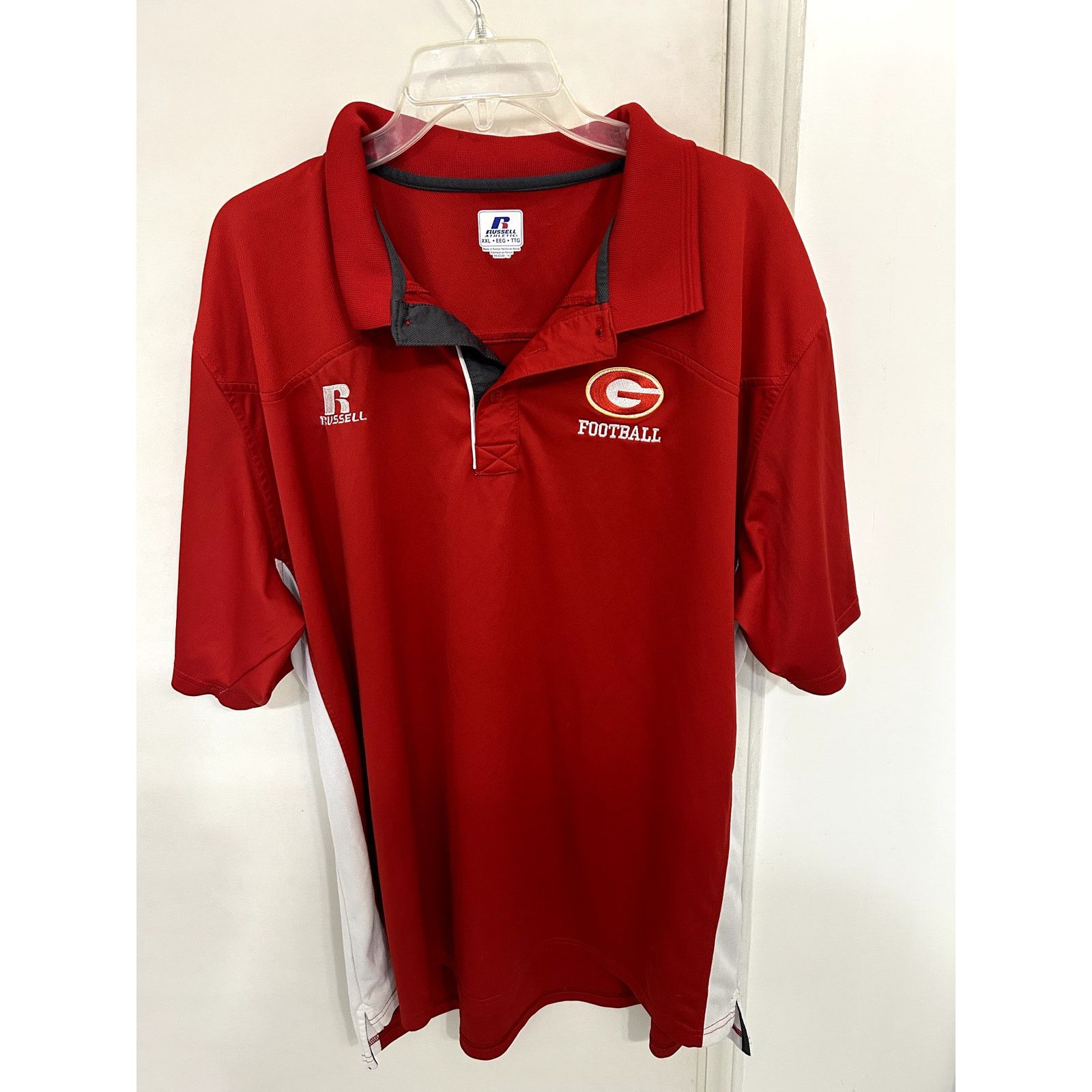 Russell Athletic Russel Red UGA Georgia Bulldogs Polo size XXL Size US XXL / EU 58 / 5 - 1 Thumbnail
