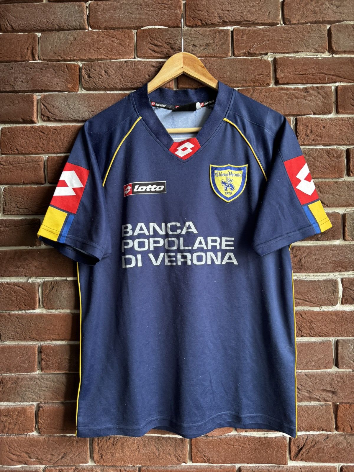 Vintage Lotto Chievo Verona vintage Italy soccer football jersey Size US S / EU 44-46 / 1 - 1 Thumbnail