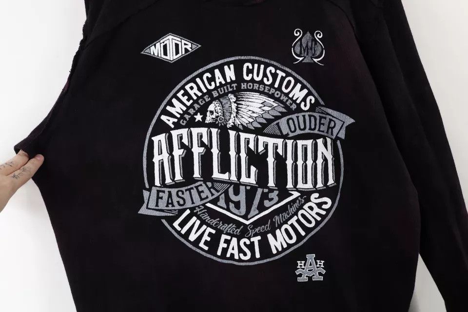 Affliction × Vintage Deadstock Vintage Affliction Reversible Thermal T-Shirt Size US XXL / EU 58 / 5 - 15 Thumbnail