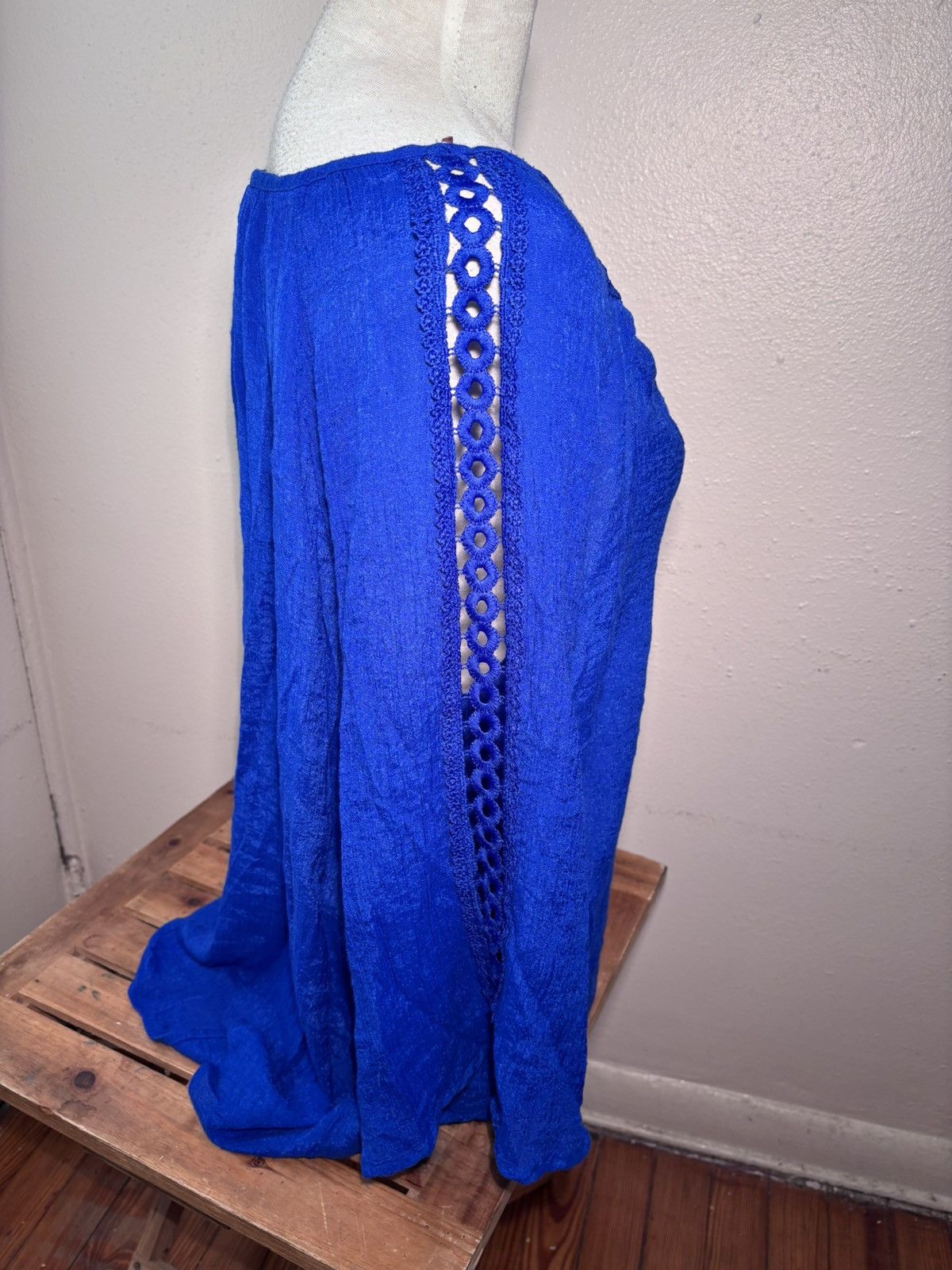 Other Zac & Rachel Lace Trim Peasant Blouse Size XXL / US 16-18 / IT 52-54 - 2 Thumbnail