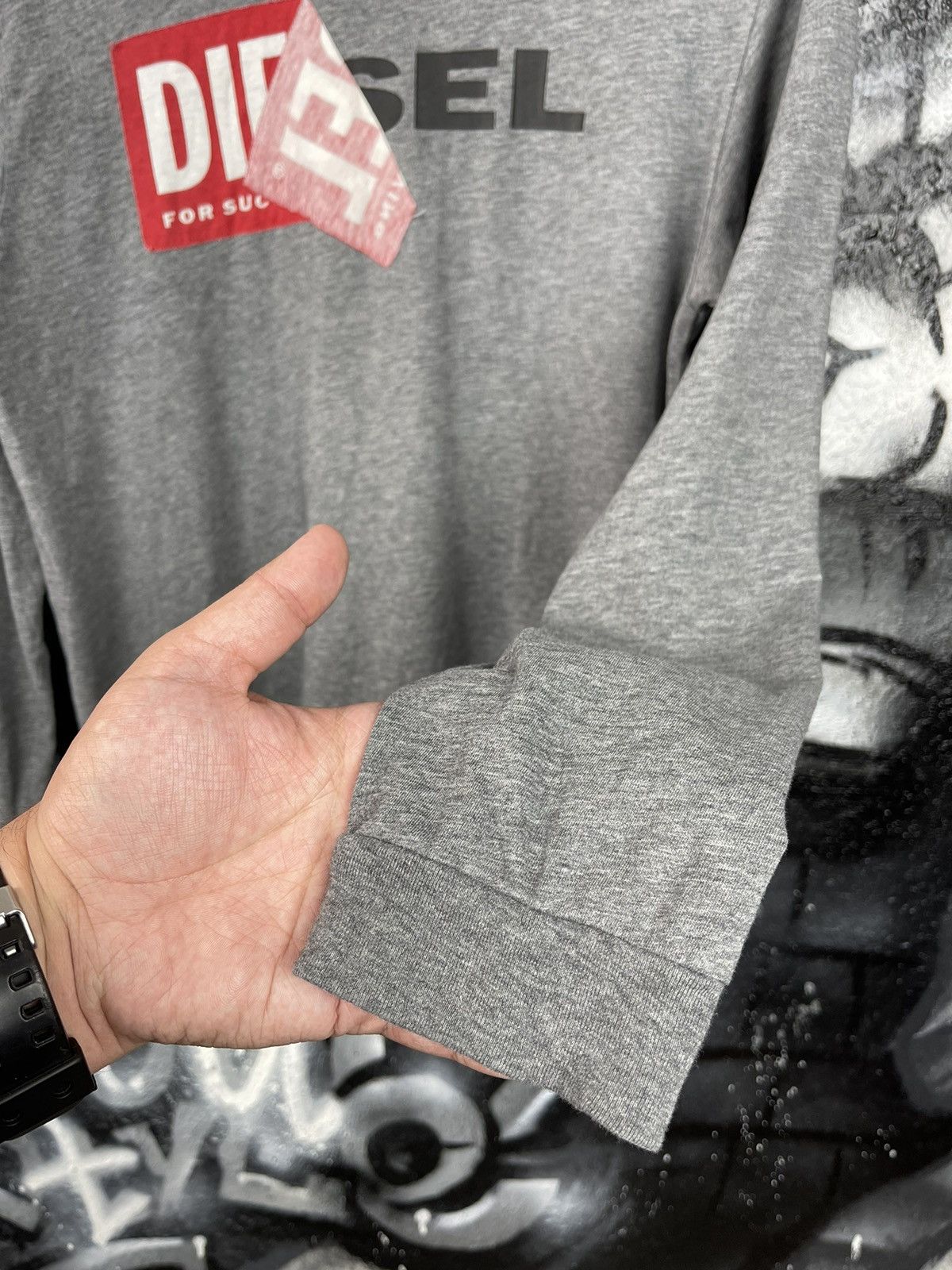 Designer × Diesel Diesel Box Logo Longsleeve Woman’s Size M Size M / US 6-8 / IT 42-44 - 7 Thumbnail