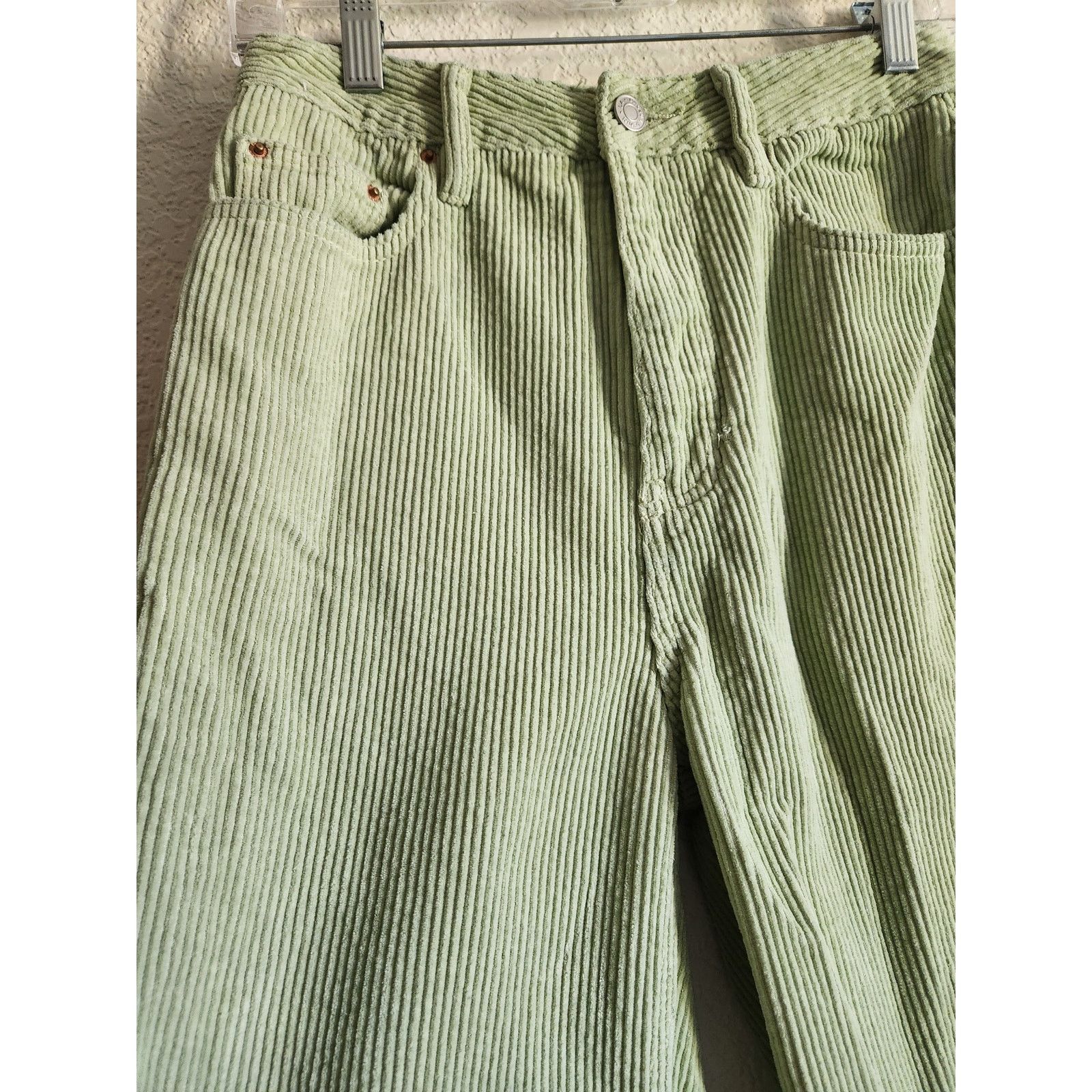 Pacsun PacSun Lime Green Light Corduroy 90's Boyfriends Pants-26 Size 26" / US 2 / IT 38 - 3 Thumbnail