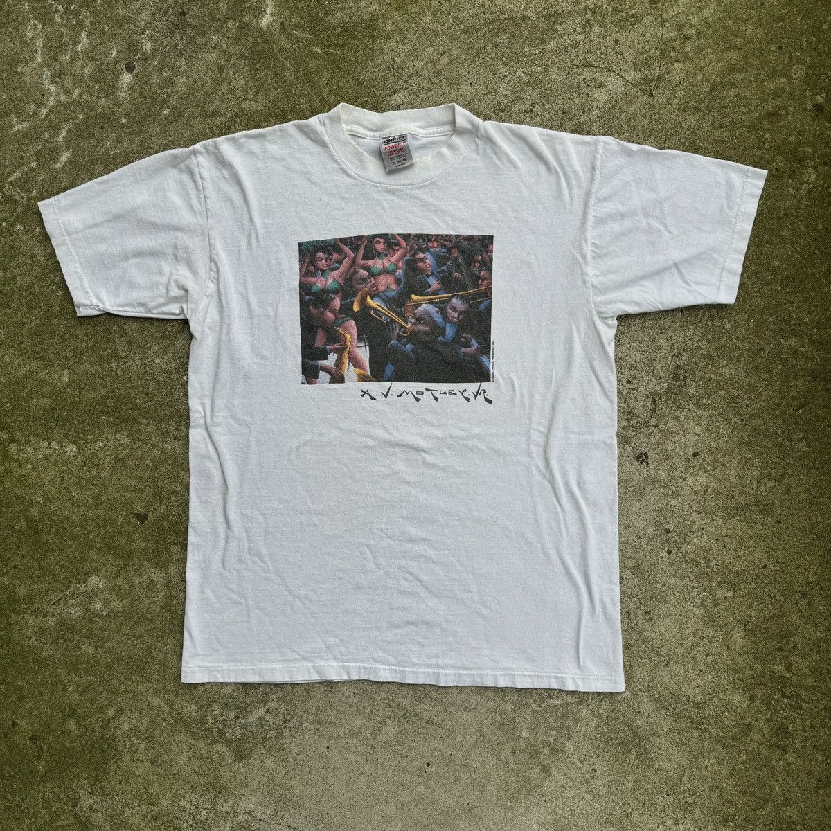 Band Tees Faded 90s AV Motley Jr Jazz Tee ERD Grunge Size US XL / EU 56 / 4 - 1 Thumbnail