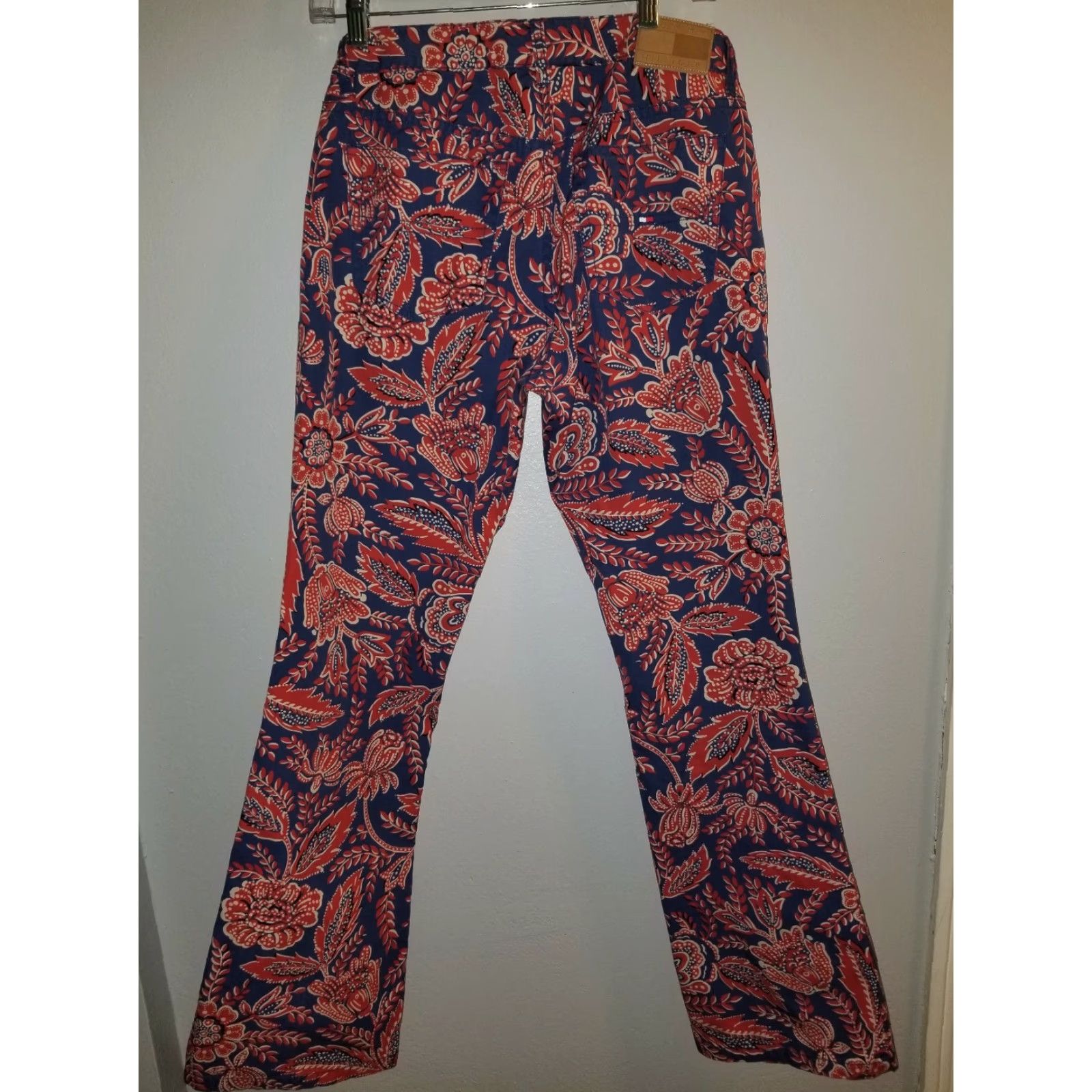 Tommy Hilfiger Tommy Hilfiger Jeans - 00s Floral Paisley Flare Leg Denim, Size 4, Blue, High Rise, Regular, Women's Size 27" / US 4 / IT 40 - 3 Thumbnail