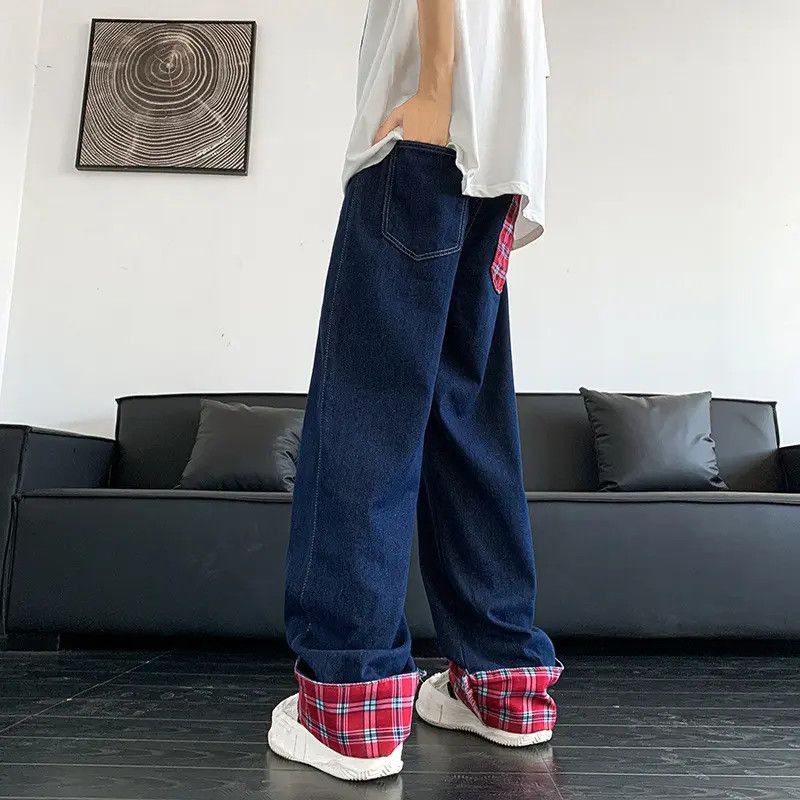 Japanese Brand Retro loose straight leg micro flared jeans Size US 32 / EU 48 - 3 Thumbnail