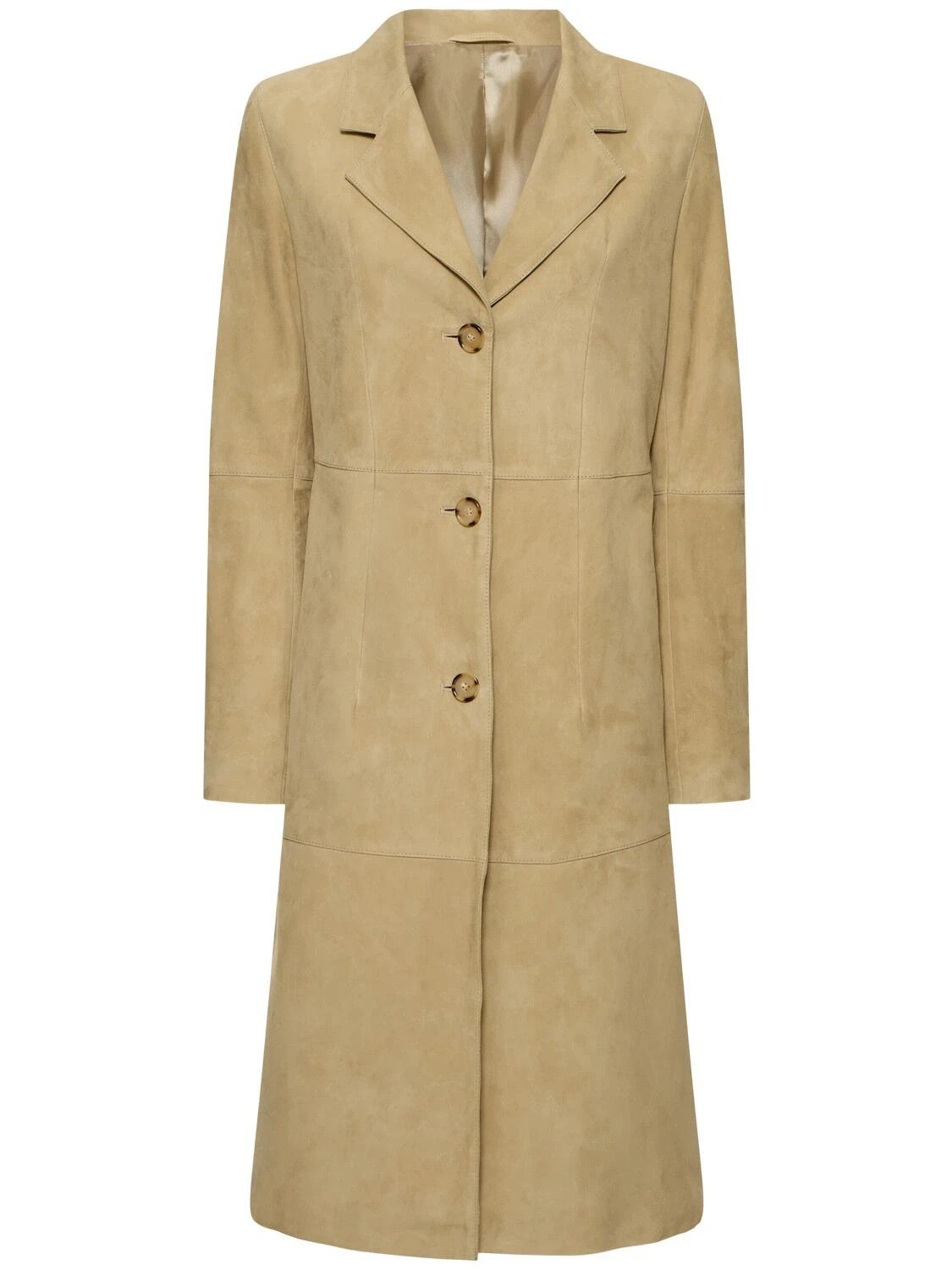 Stone Island TOTEME Beige Suede Coat New & Authentic Size XXS / US 00 / IT 34 - 1 Thumbnail