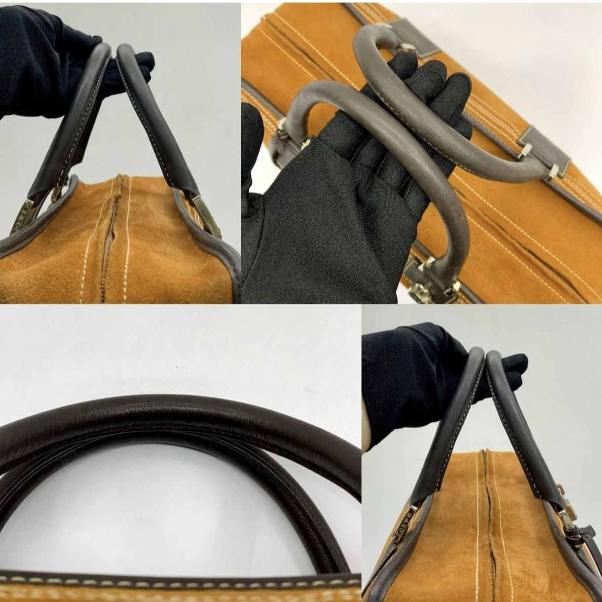Loewe LOEWE Amazona 36 Suede Leather Handbags Size ONE SIZE - 7 Thumbnail